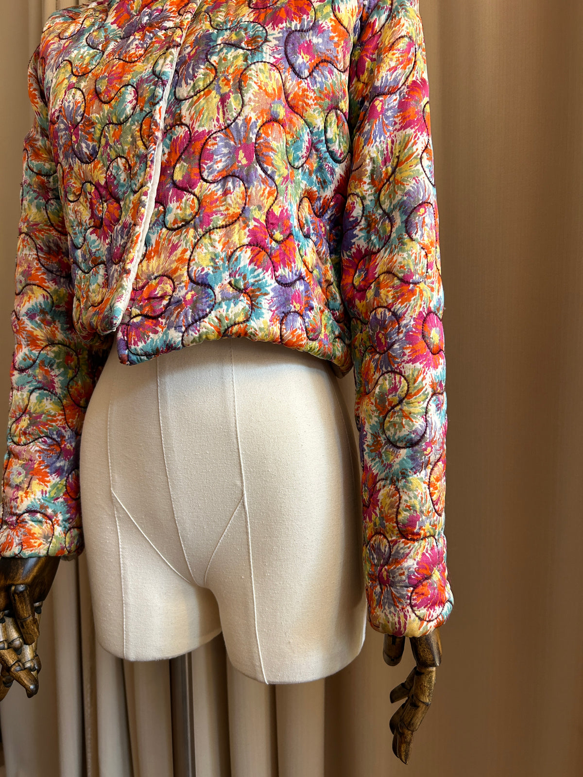 30s Quilted Multicolour Jacket