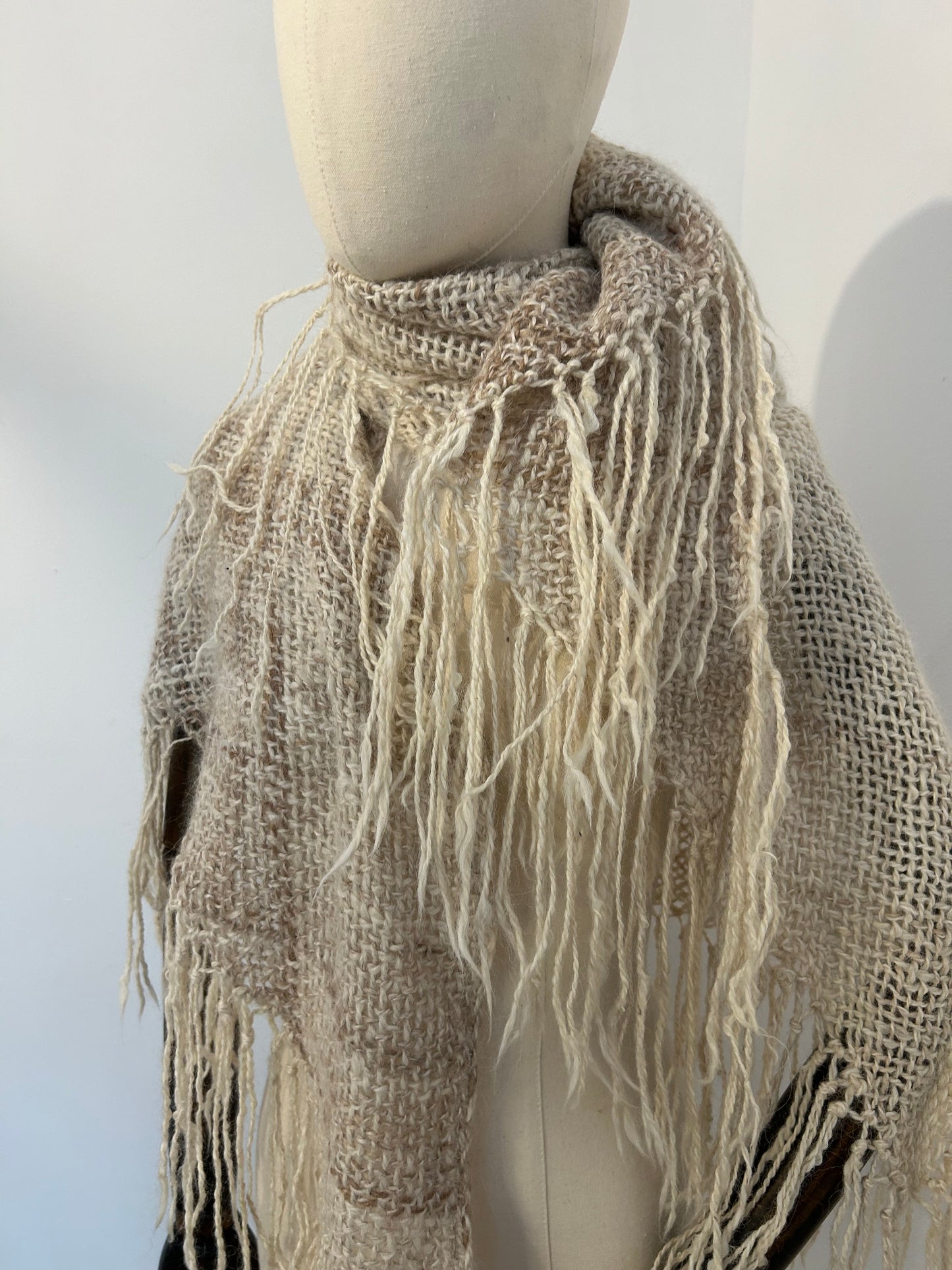 Alpaca Fringed Wrap