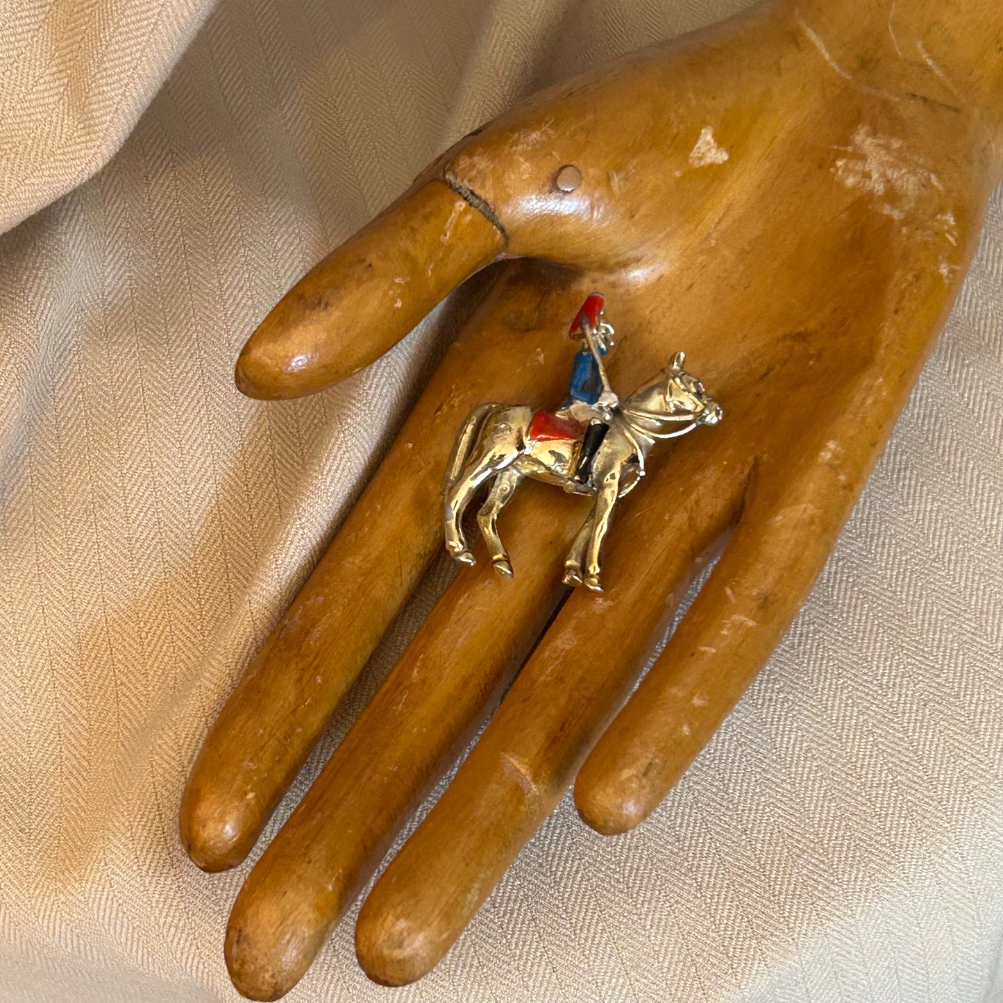 Mounted Horse Brooch