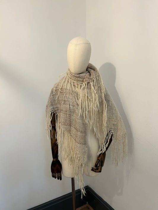 Alpaca Fringed Wrap