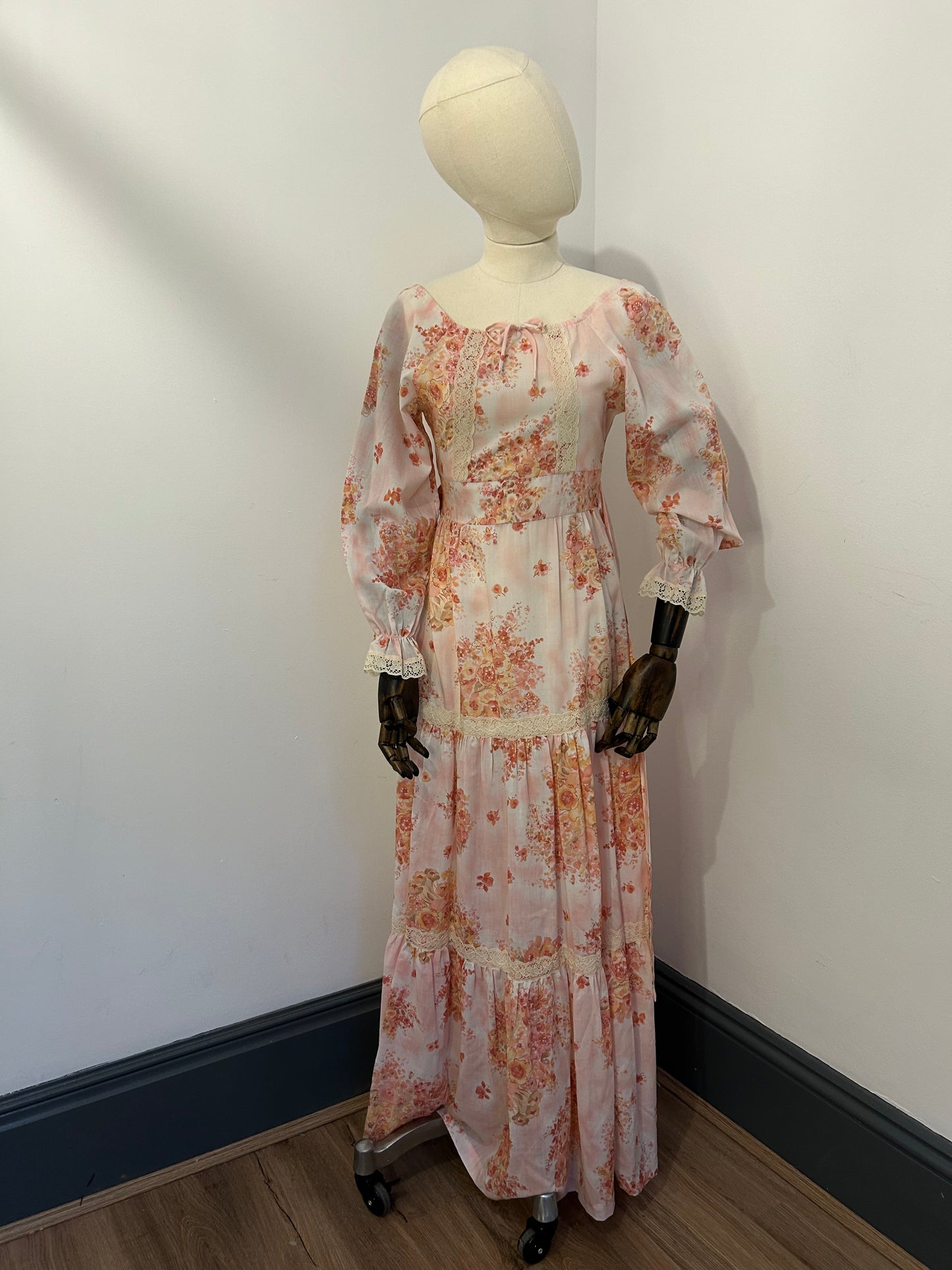 Floral Long Tiered Dress