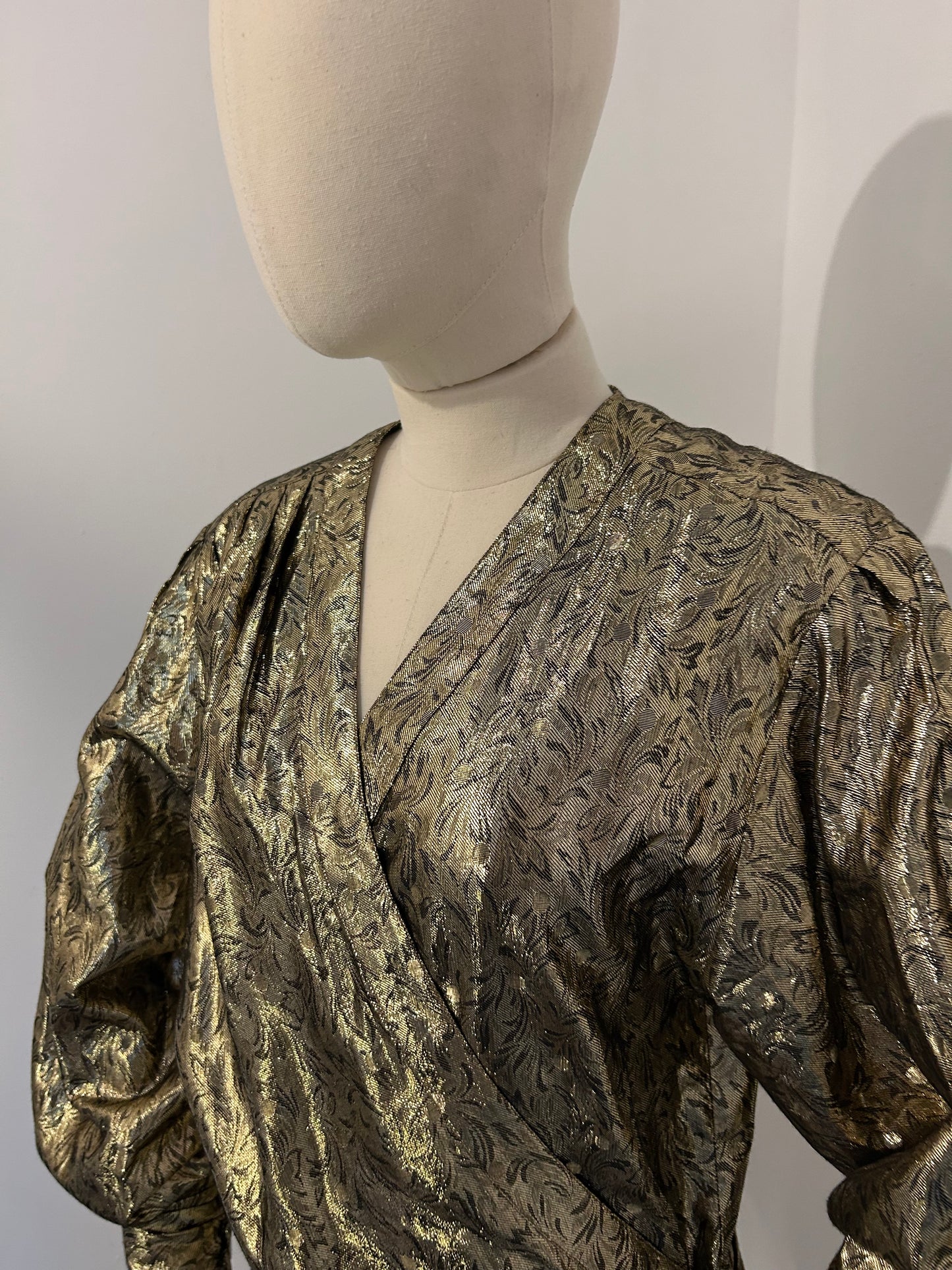 Statement Gold Lamè Blouse