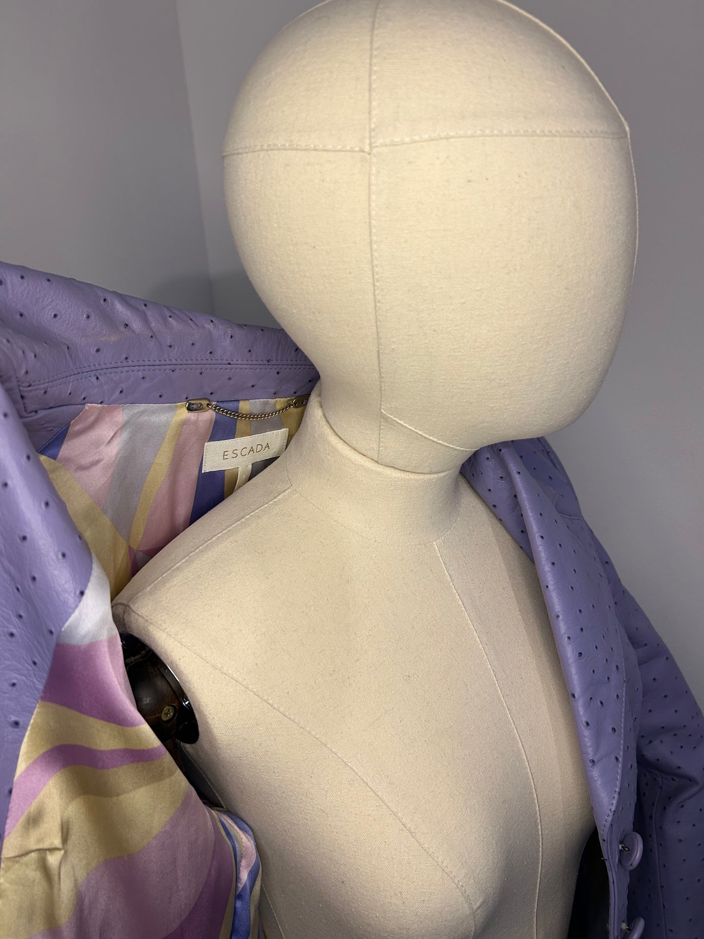 Escada Leather Blazer