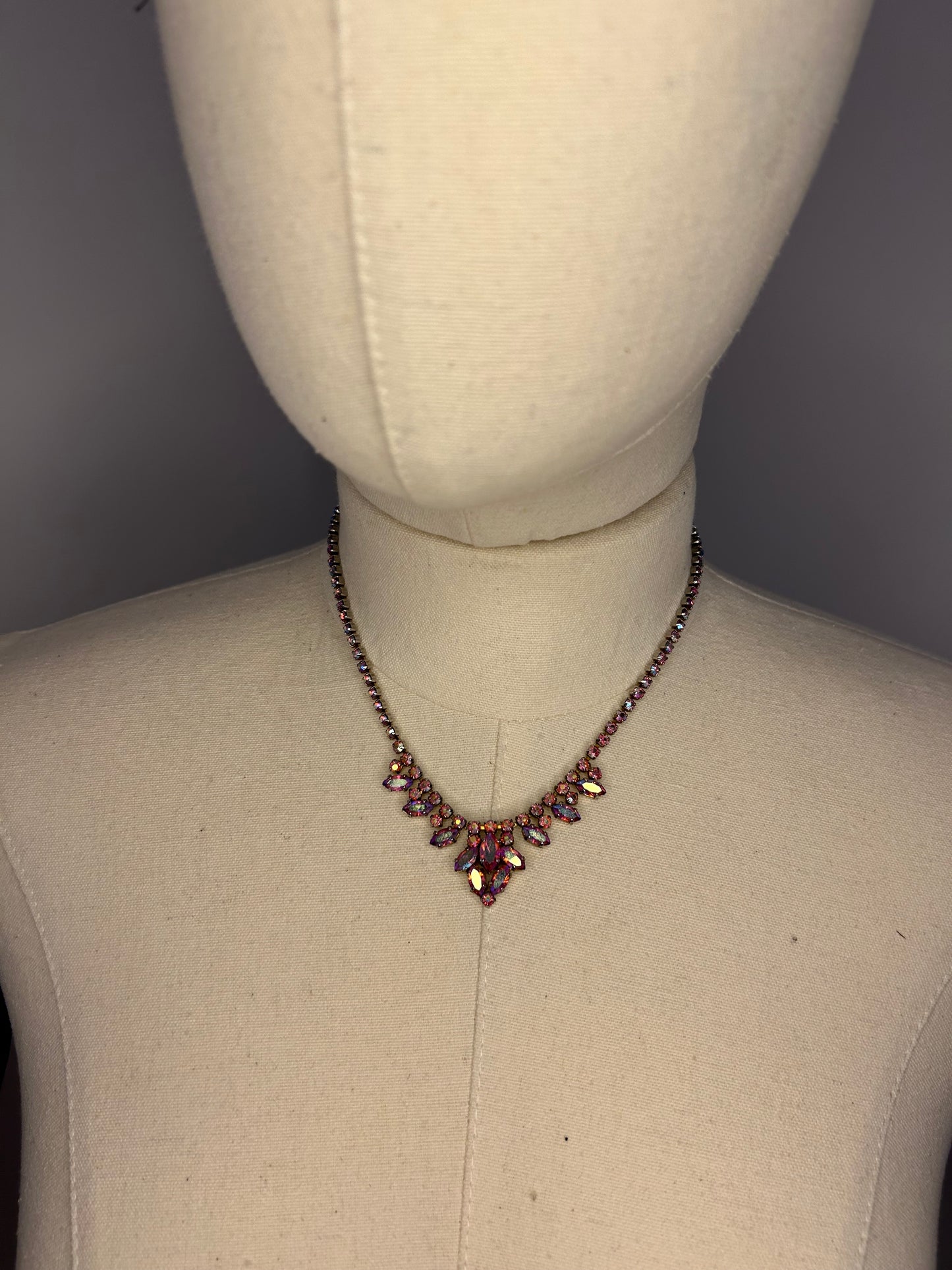 Pink Diamanté Necklace