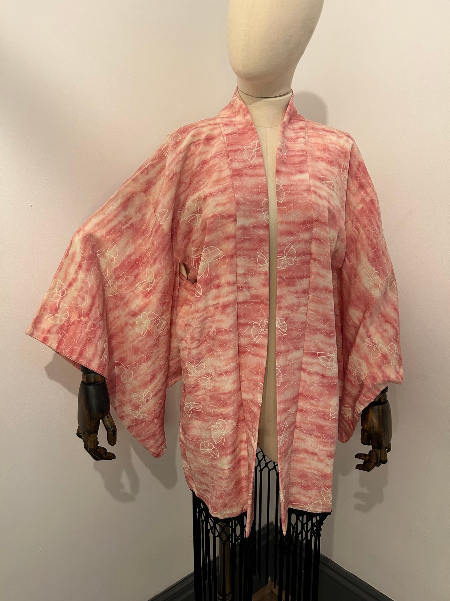 Pink Fringed Haori