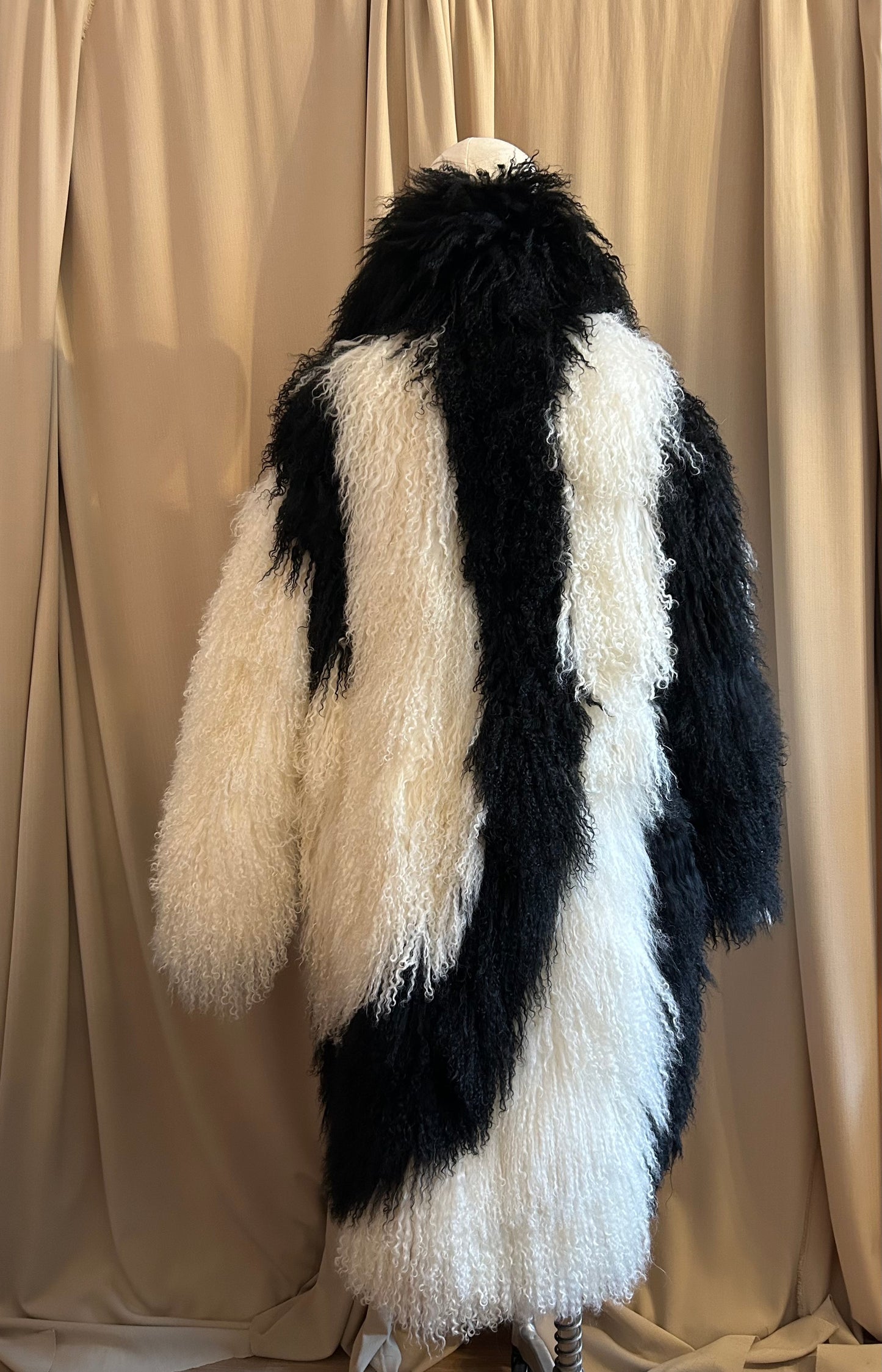 Mongolian Fur Swirl Jacket