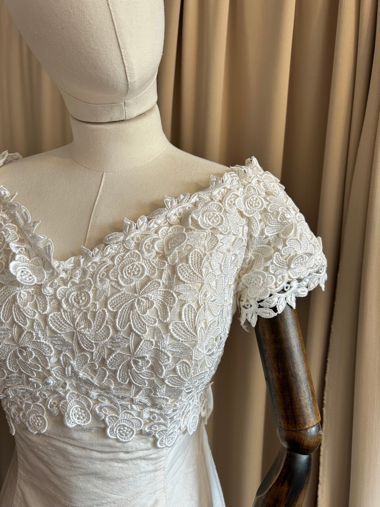 Silk and Lace Bridal Dress