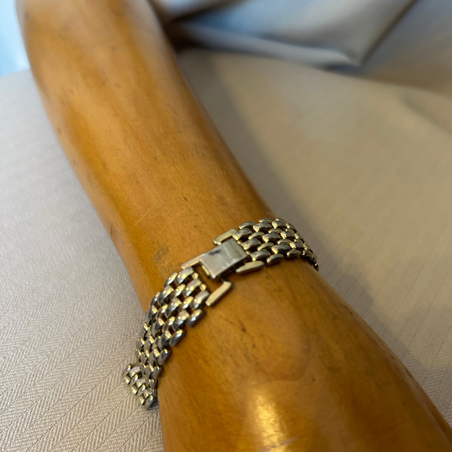 Narrow Mesh Brick Link Bracelet