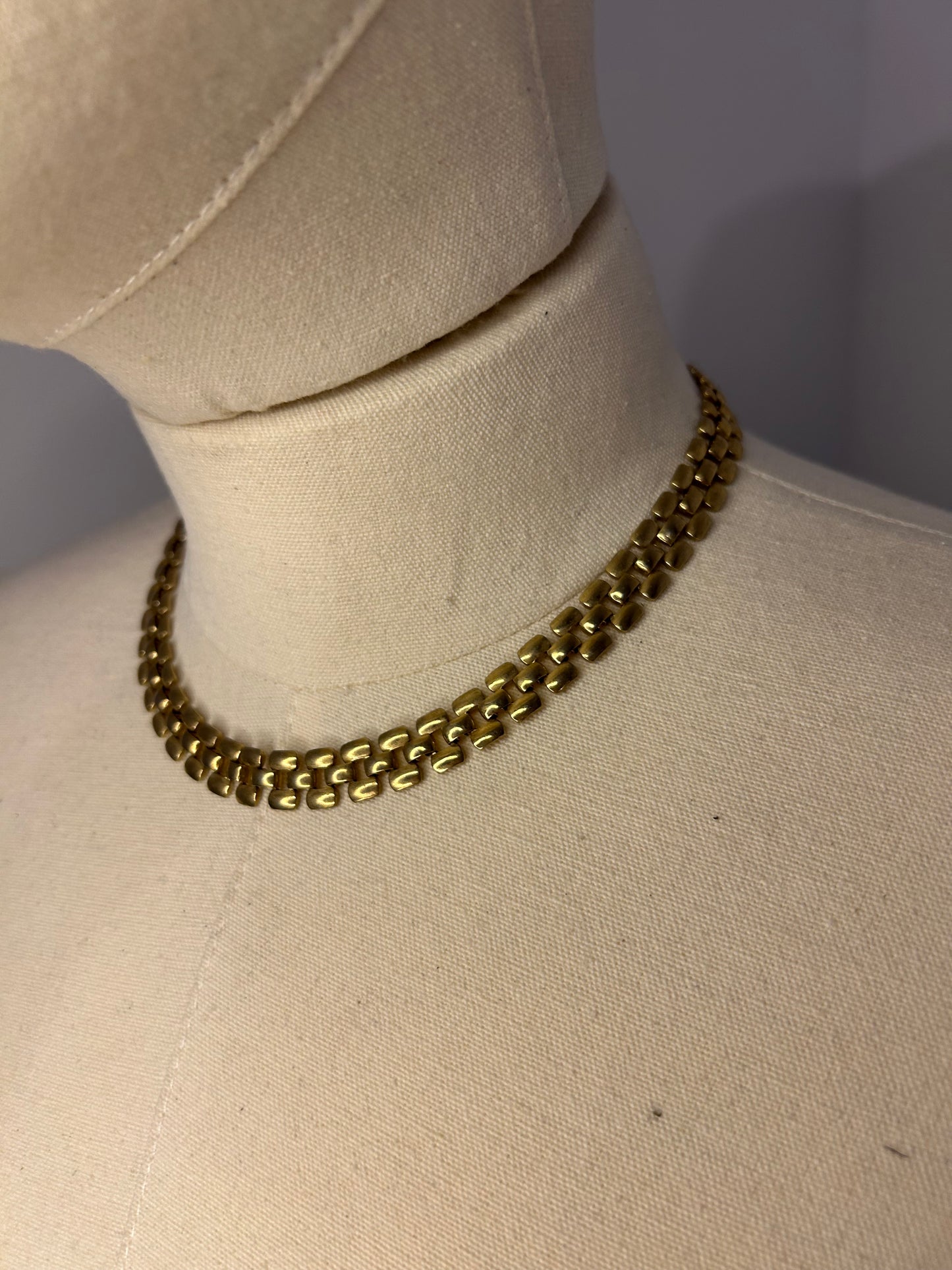 Chain Link Gold Tone Necklace