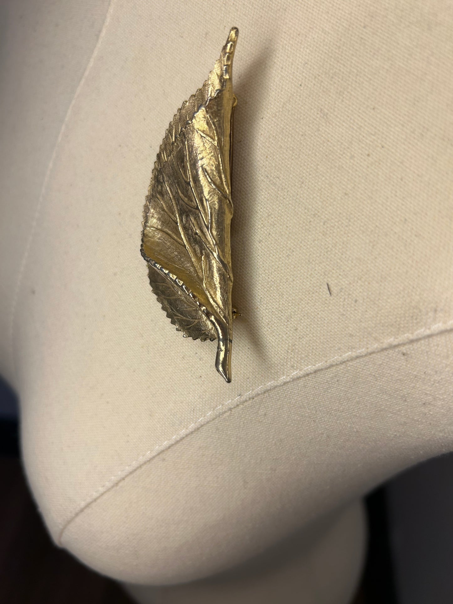 Gold Leaf Brooch