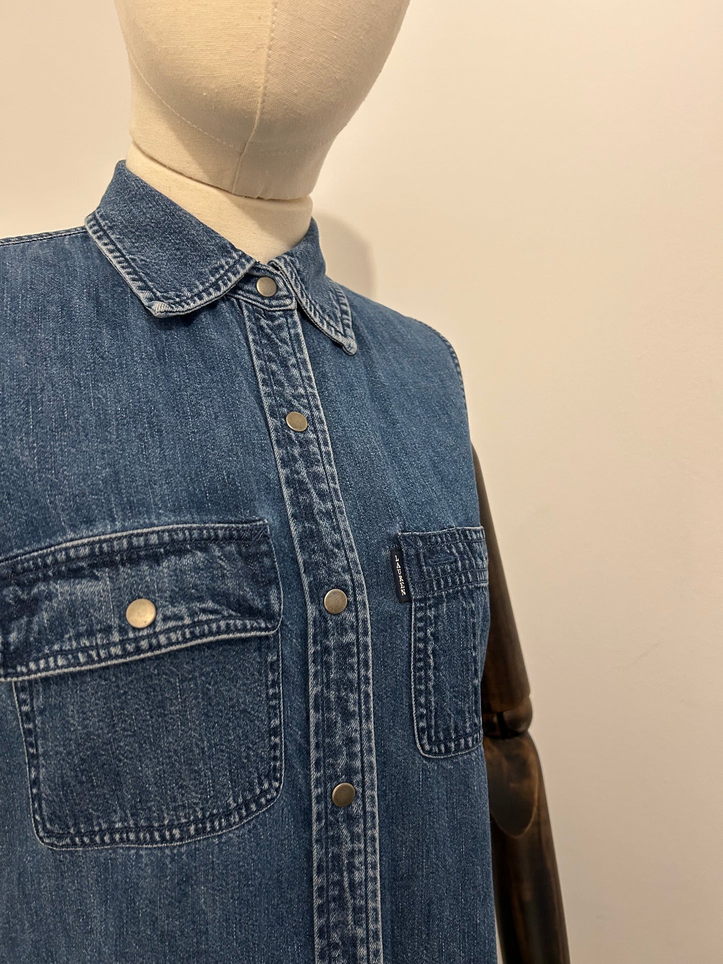 Sleeveless Denim Dress