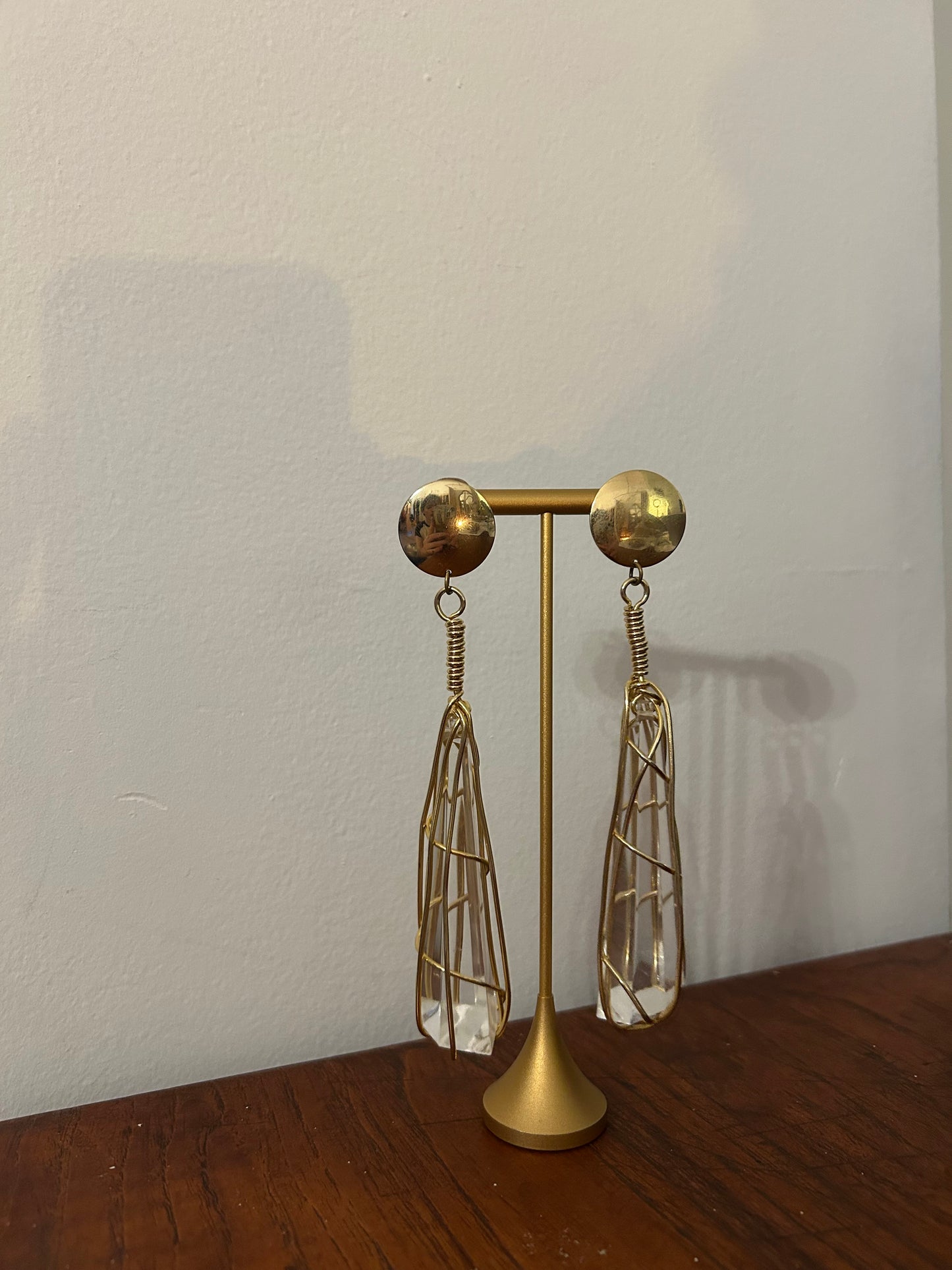 Statement Lucite Clip On Earrings