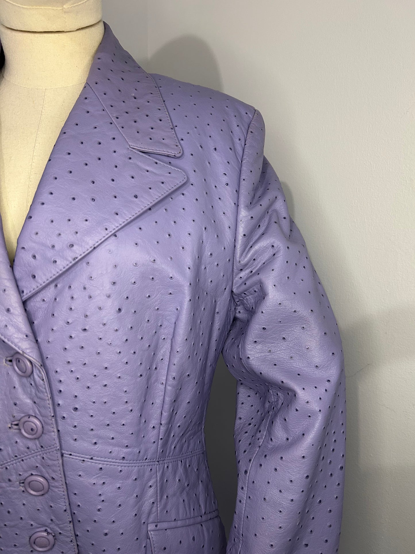 Escada Leather Blazer