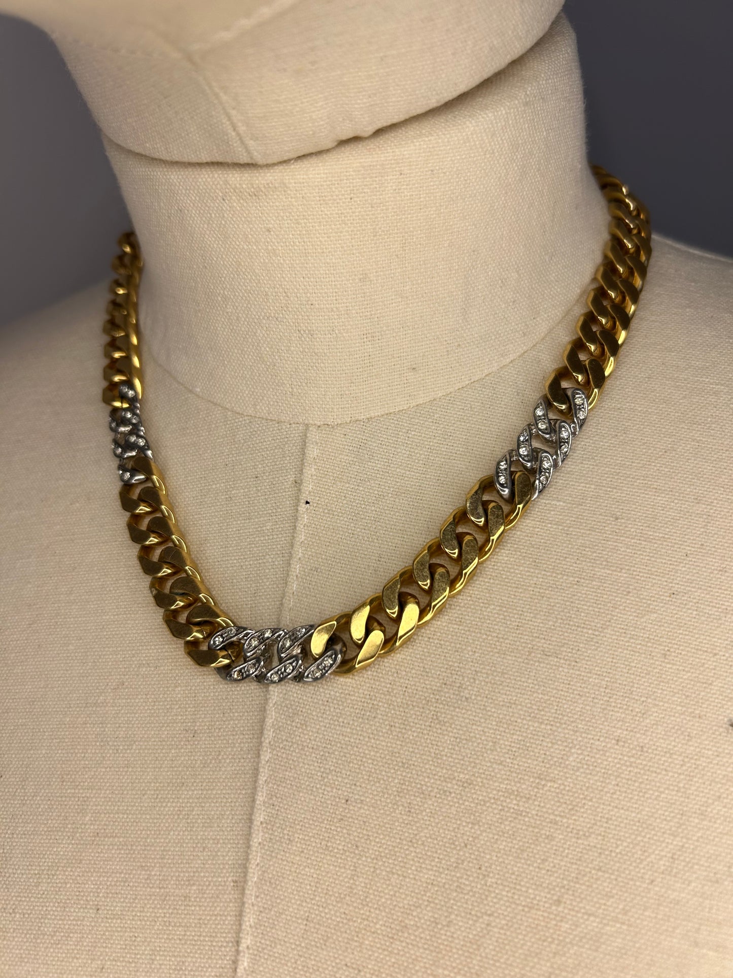 Gold Tone Curb Chain