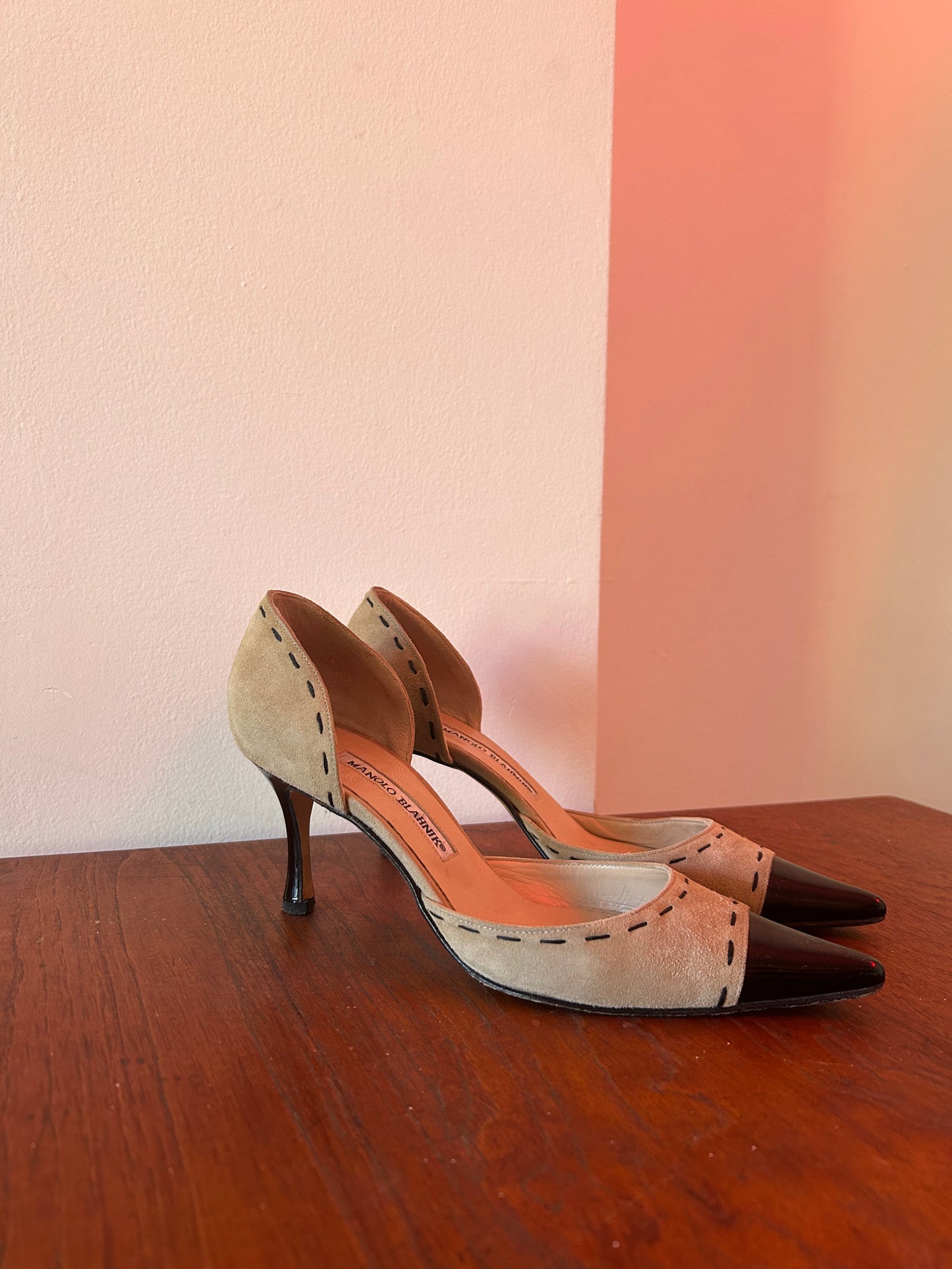 Manolo Blahnik Suede Heels