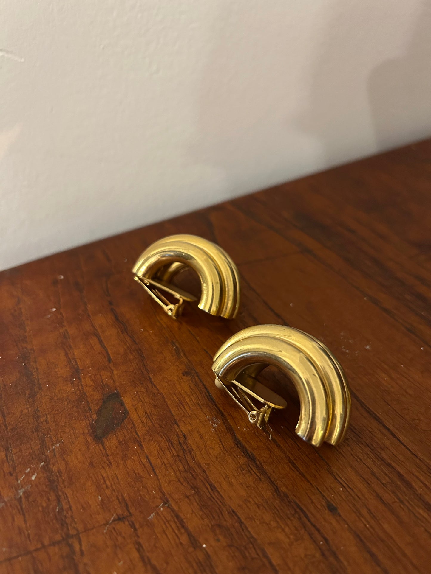 Statement Tubular Clip On Earrings