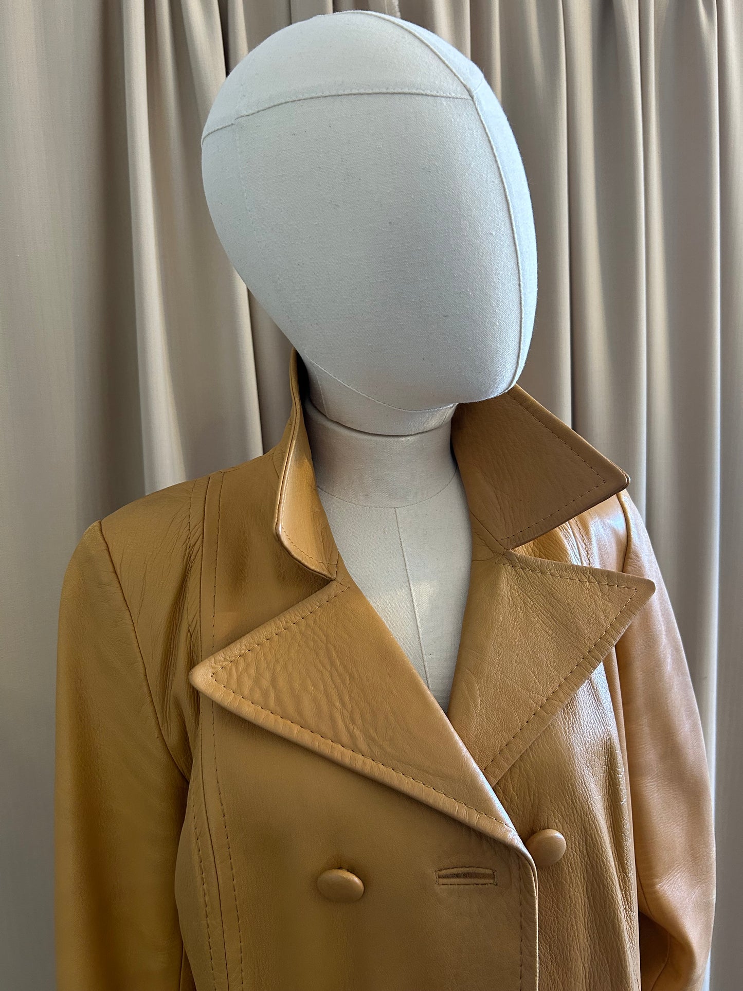 Butter Leather Trench