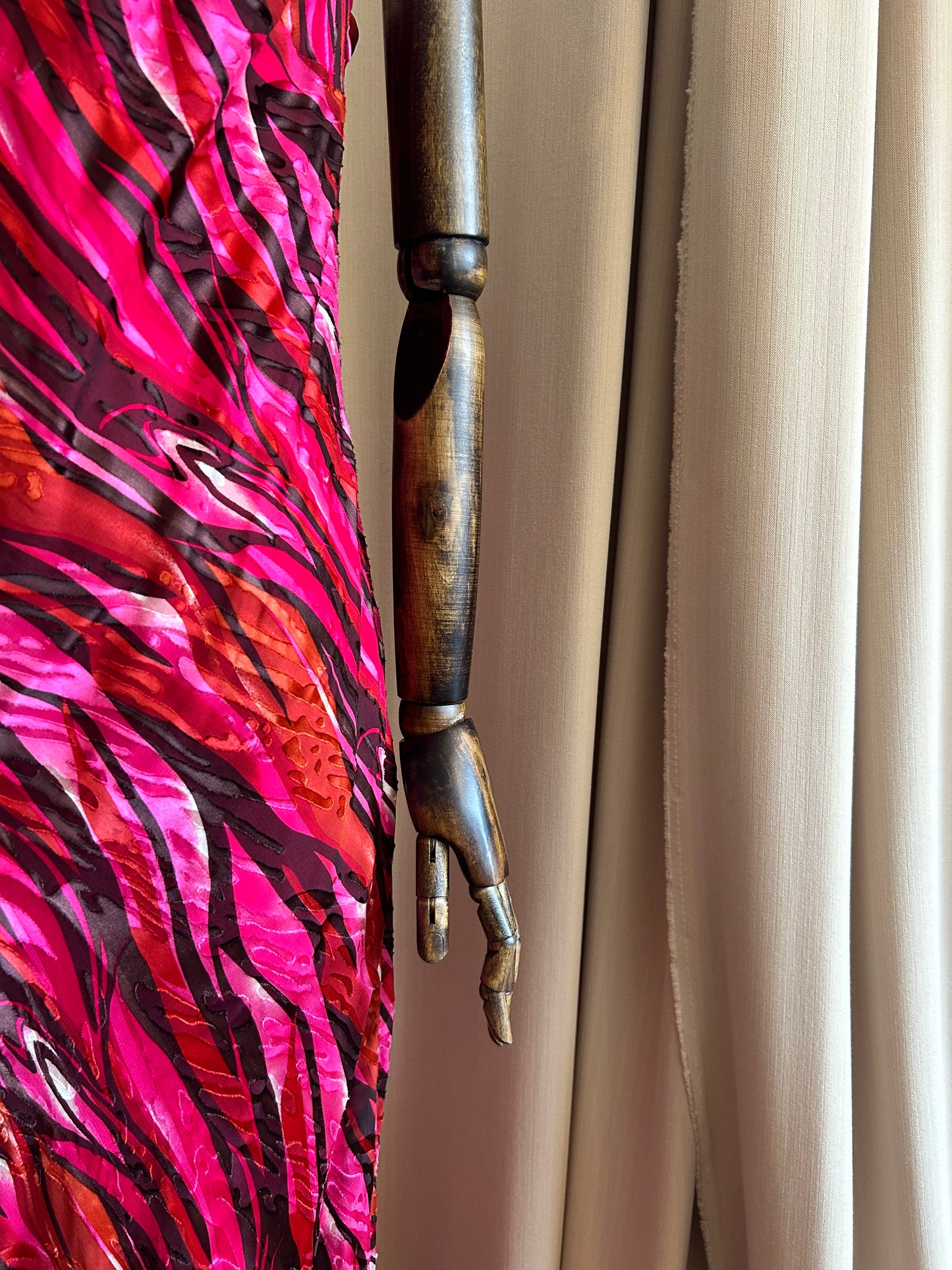 Printed Bias Cut Gown