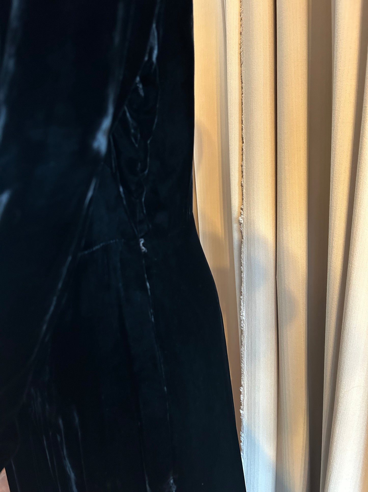 Antique Debenham & Freebody Velvet Gown