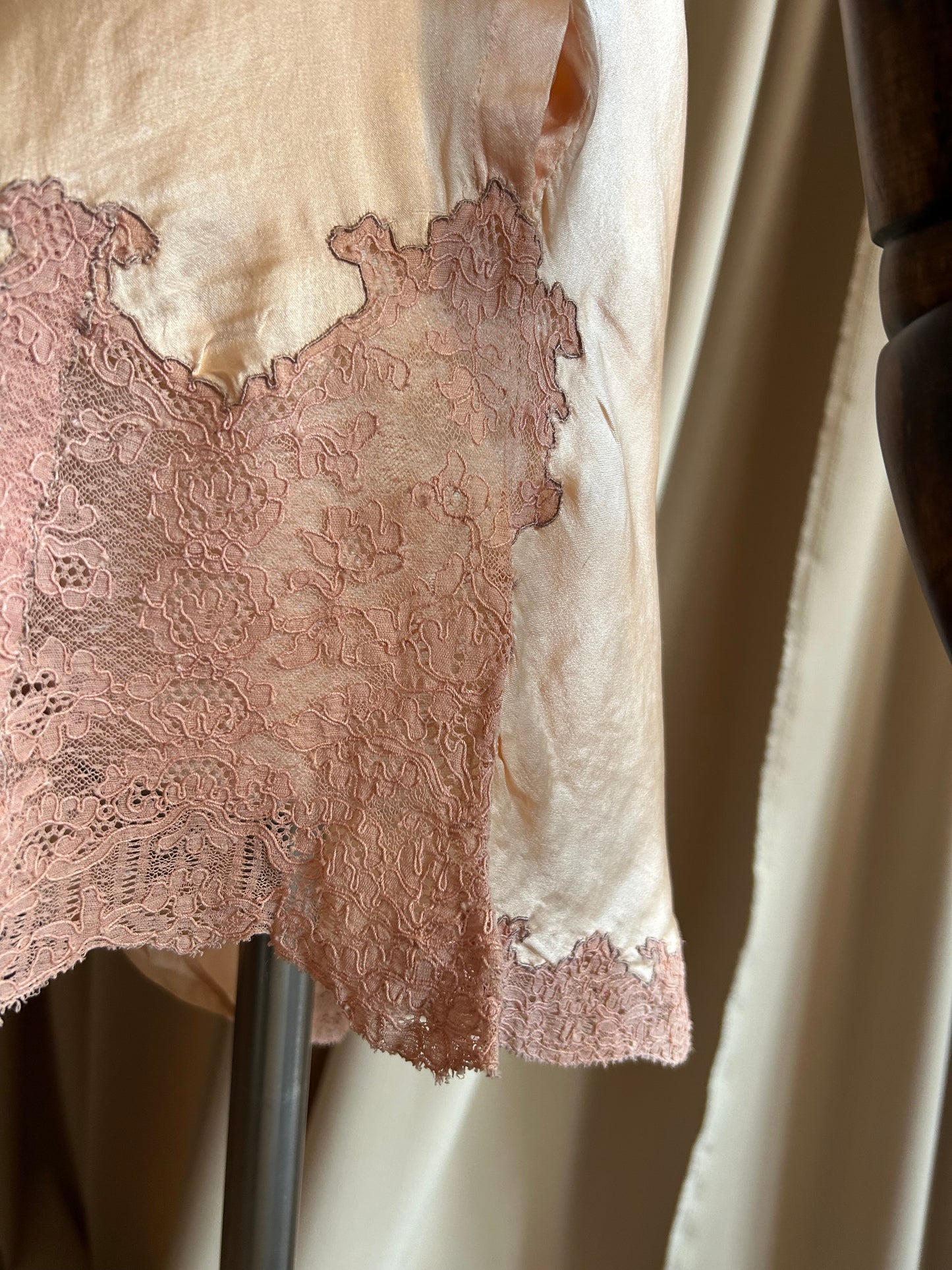 Peach Silk Tap Shorts