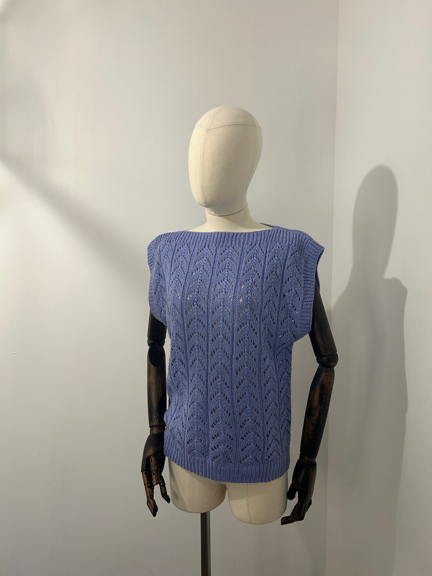 Lilac Hand Knitted Tank