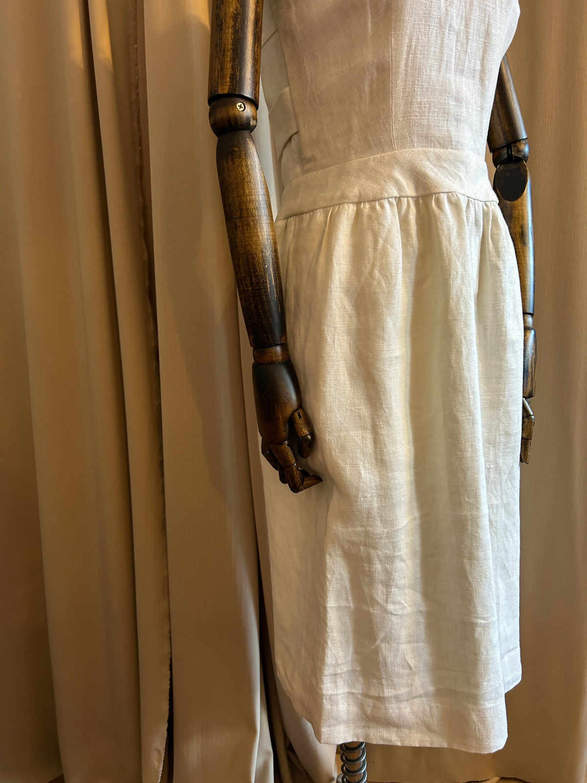 Oscar De La Renta linen Halter neck