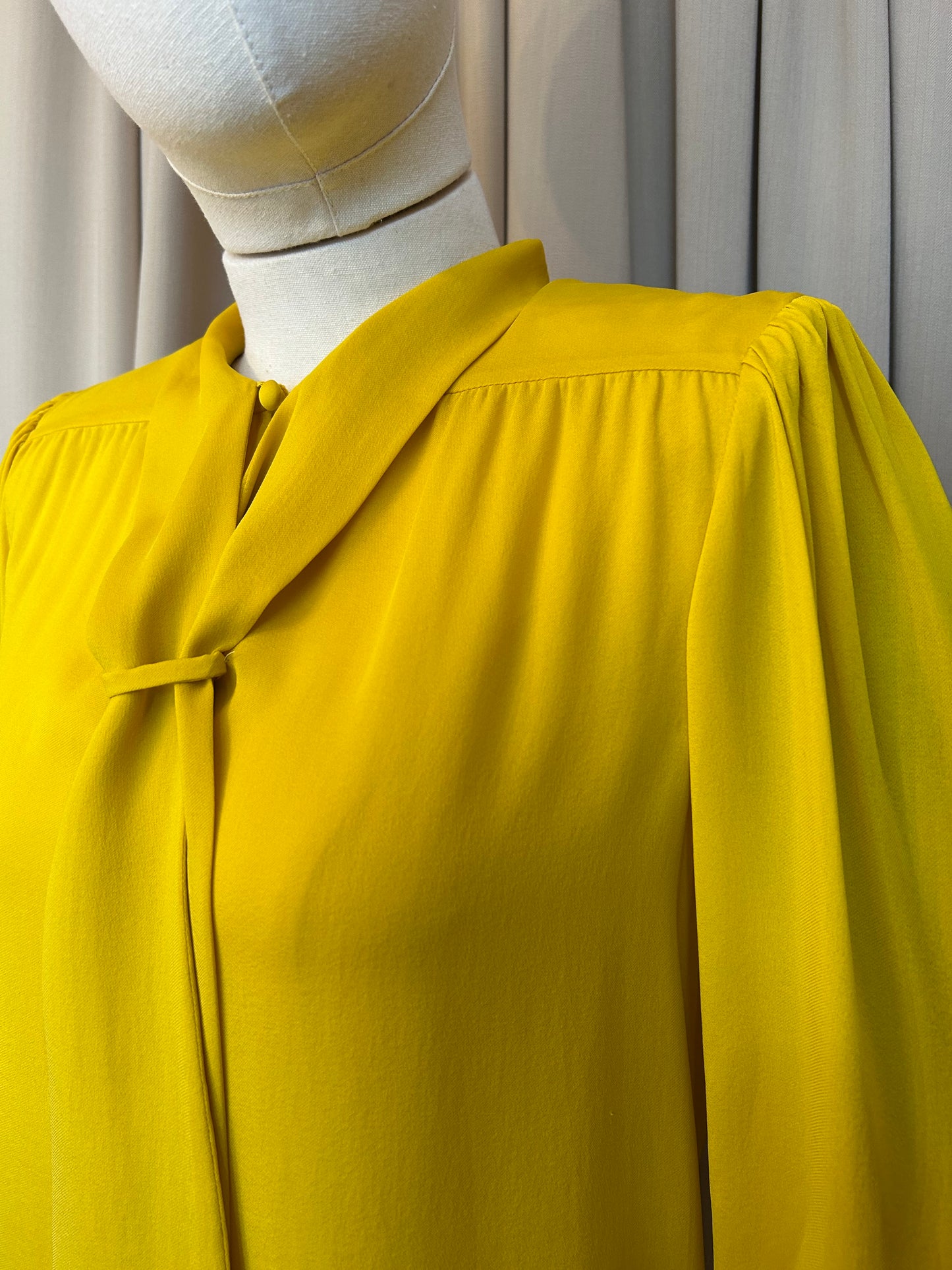 Maison Margiela Silk Pussy Bow Blouse