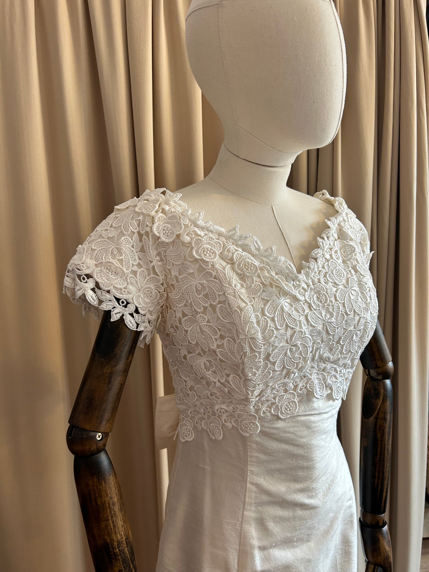 Silk and Lace Bridal Dress