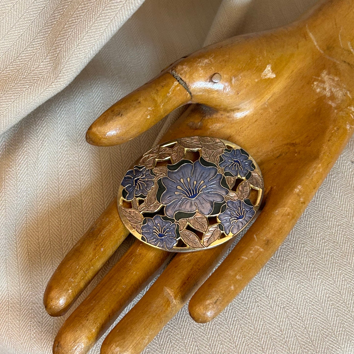 Cloisonné Enamel Brooch