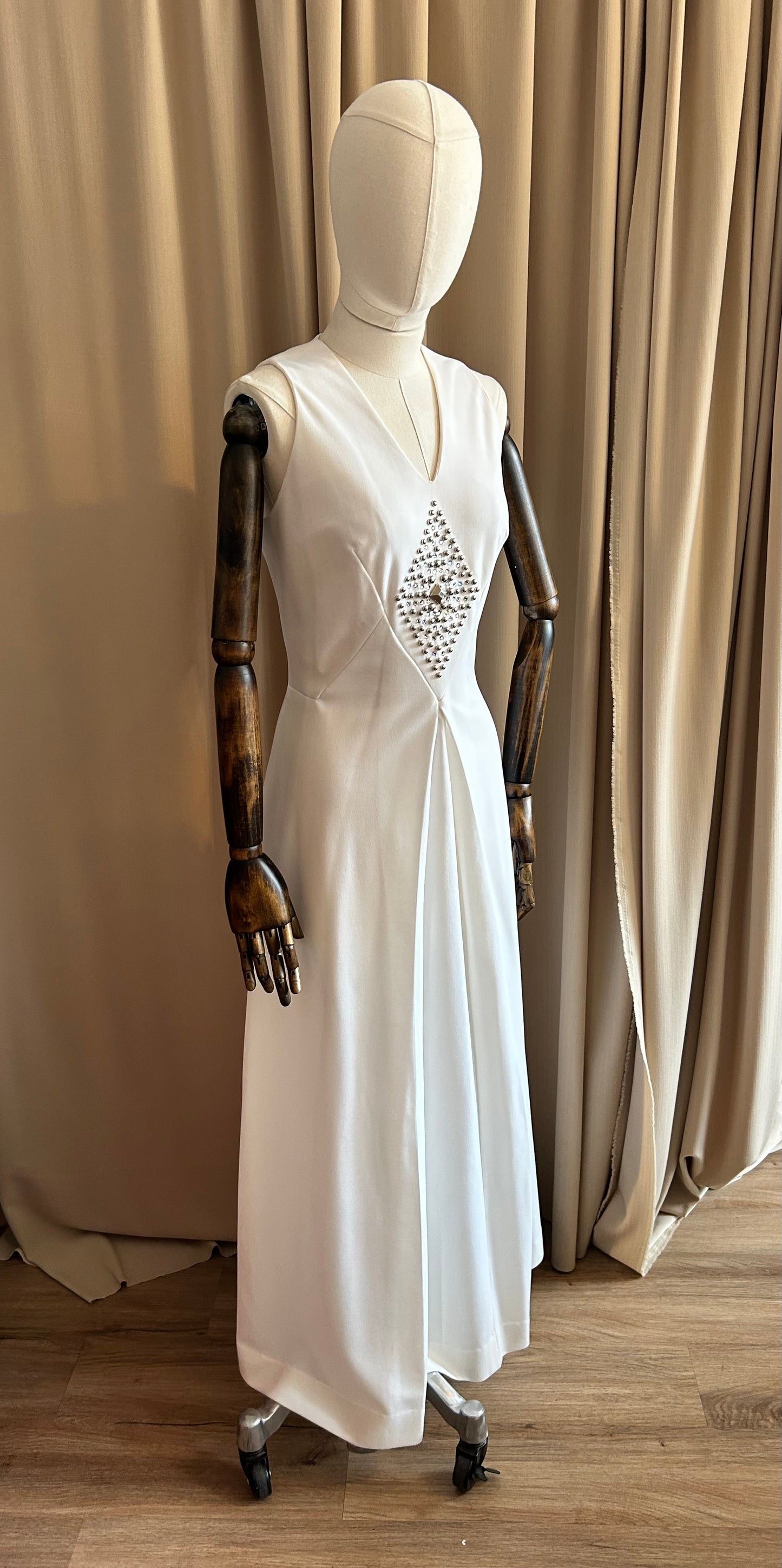 60s Diamanté Bridal Dress