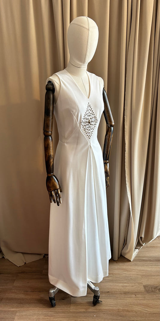 60s Diamanté Bridal Dress