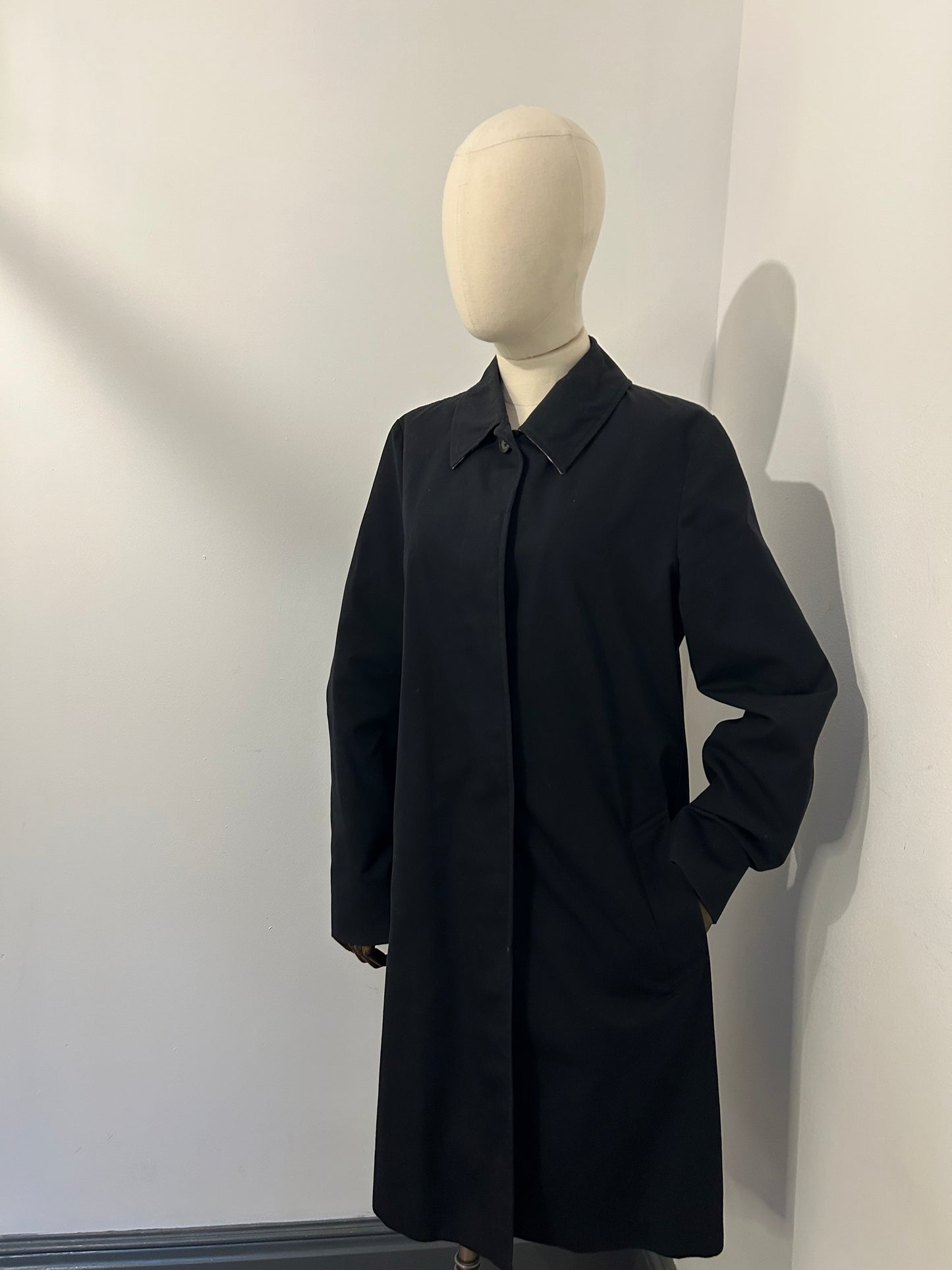 Black Aquascutum Trench