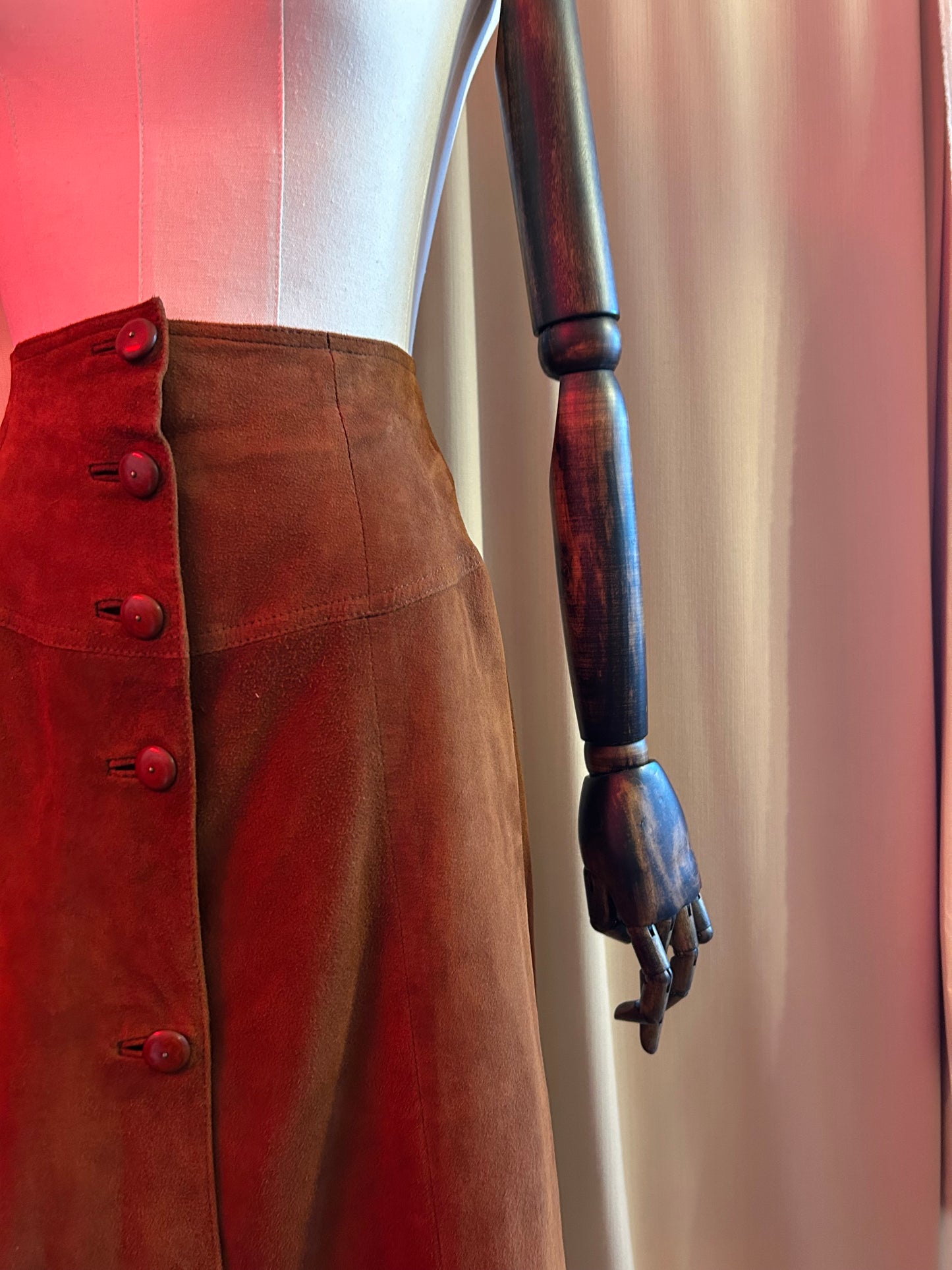 Mulberry Suede Skirt