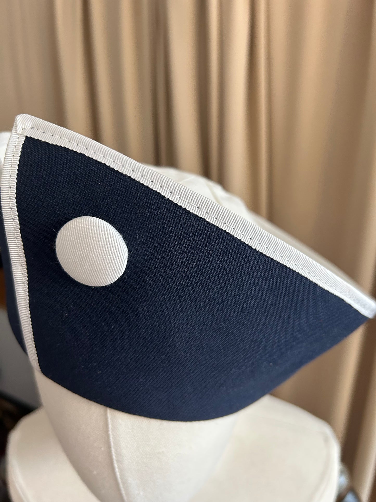 Navy and White Hat
