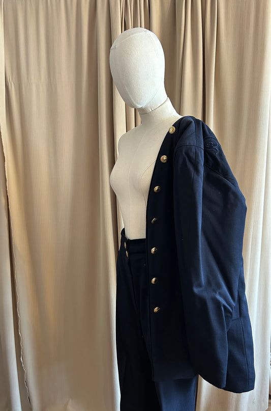 Navy Trouser Suit