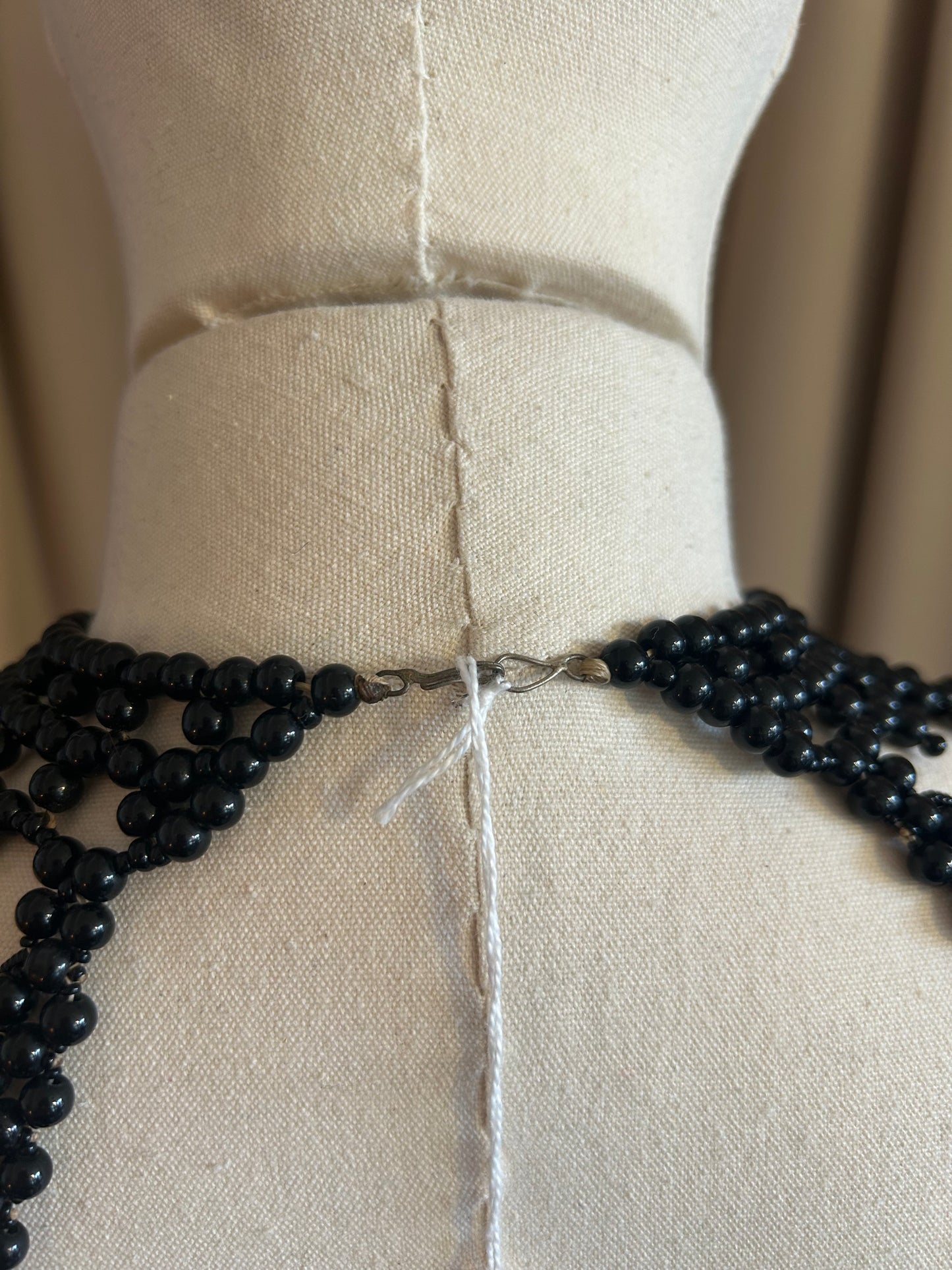 Black Beaded Collar