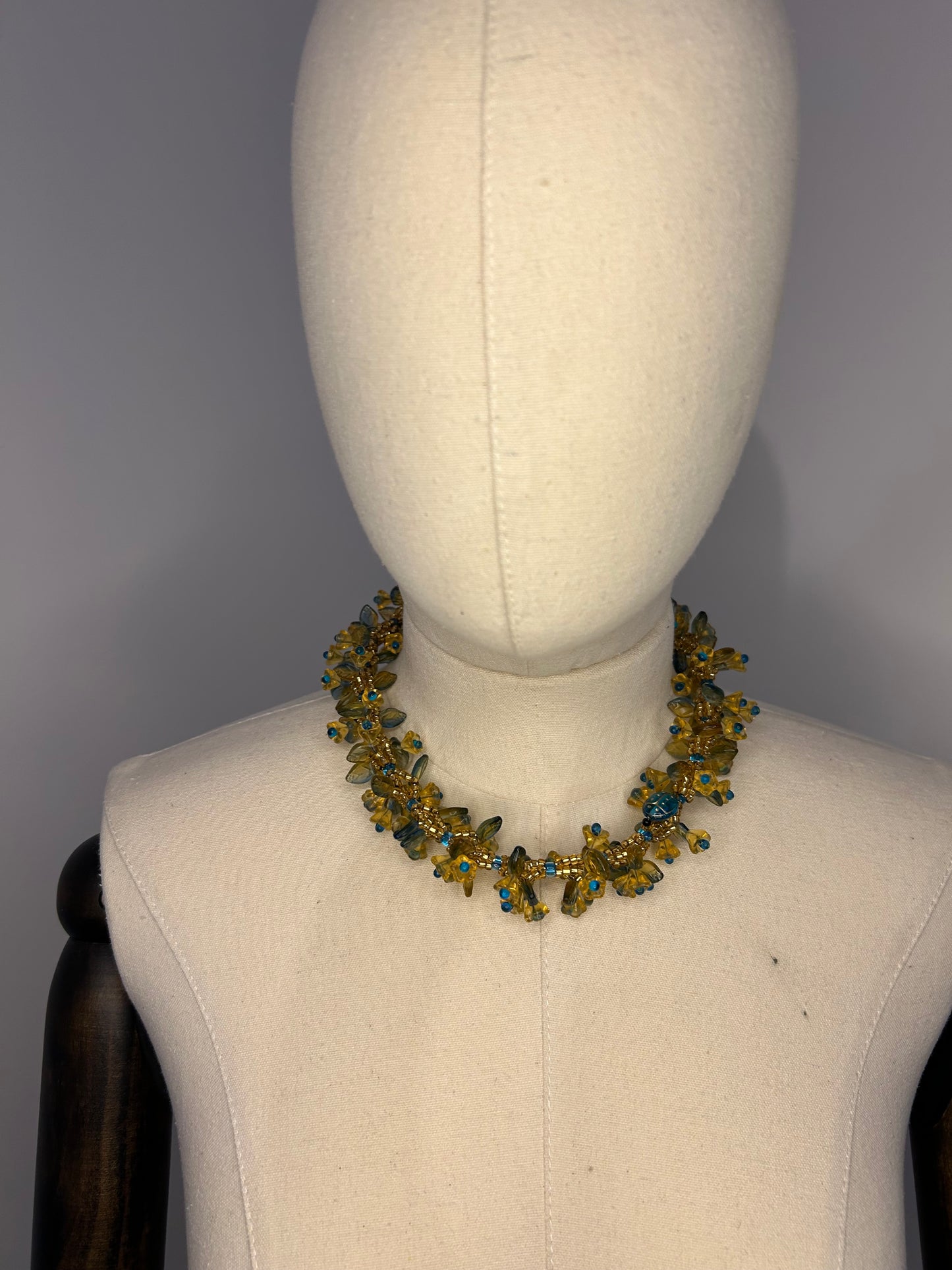 Yellow Beaded Necklace