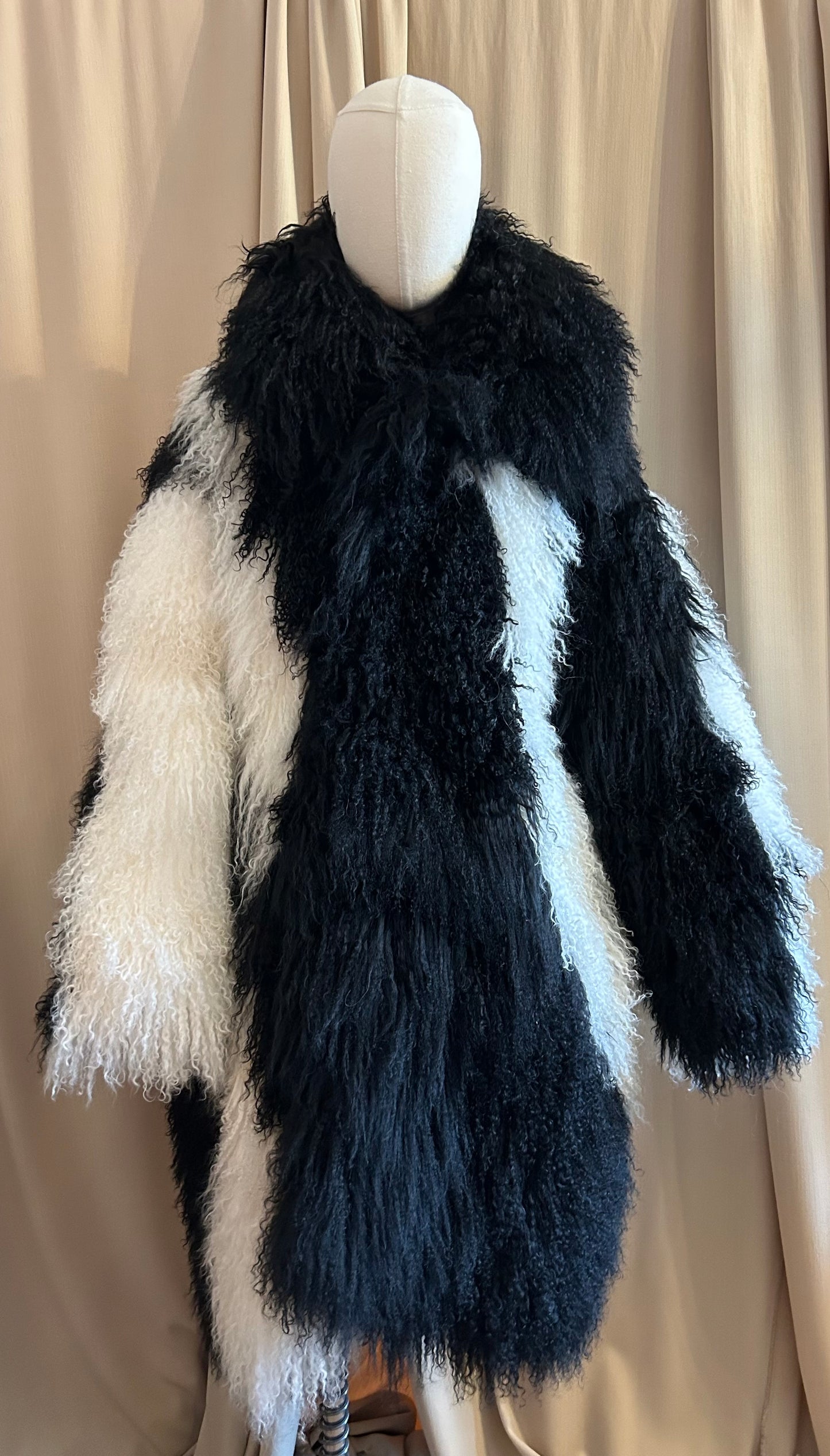 Mongolian Fur Swirl Jacket