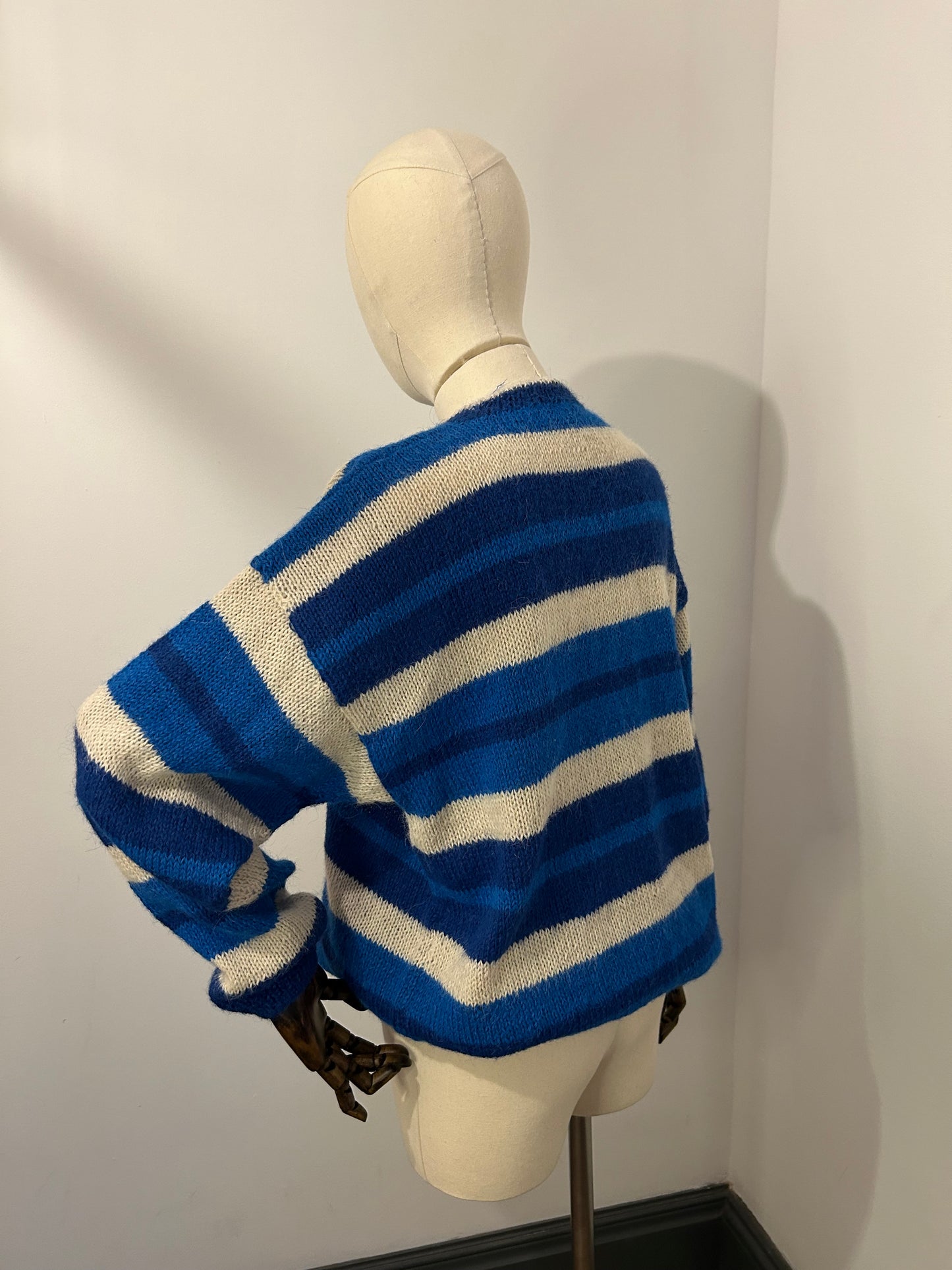 Blue Stripe Knitted Jumper
