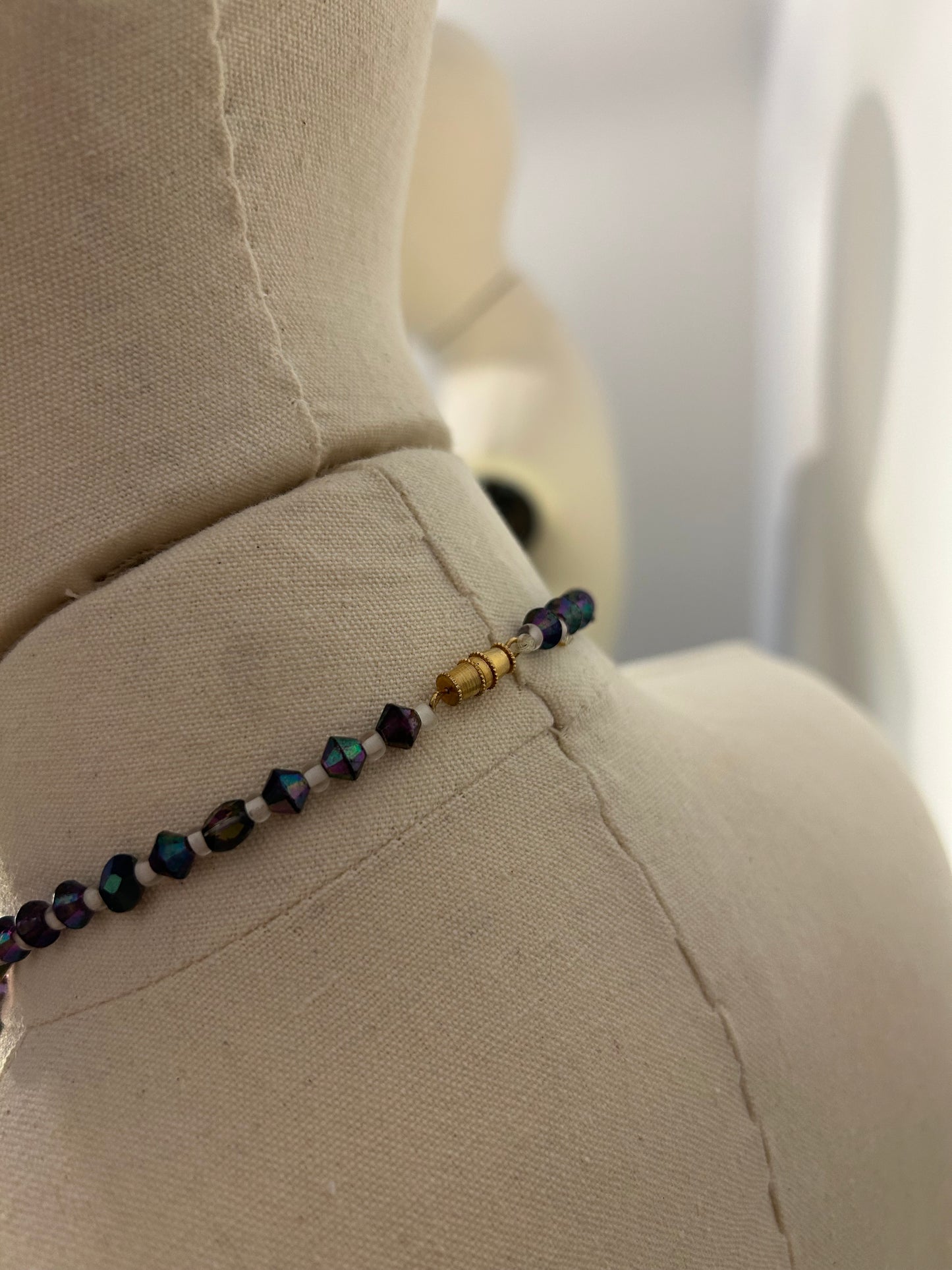 Purple Beaded Necklace