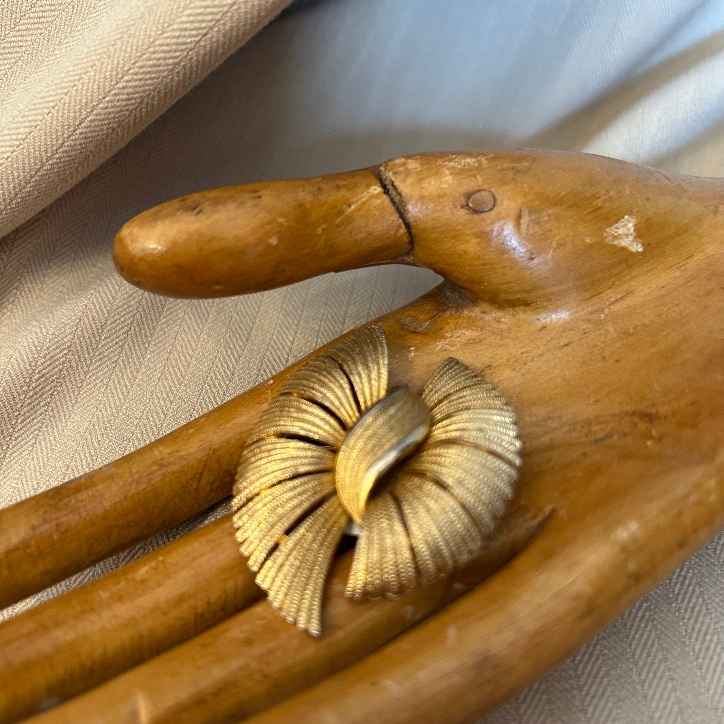 Gold Tone Brooch