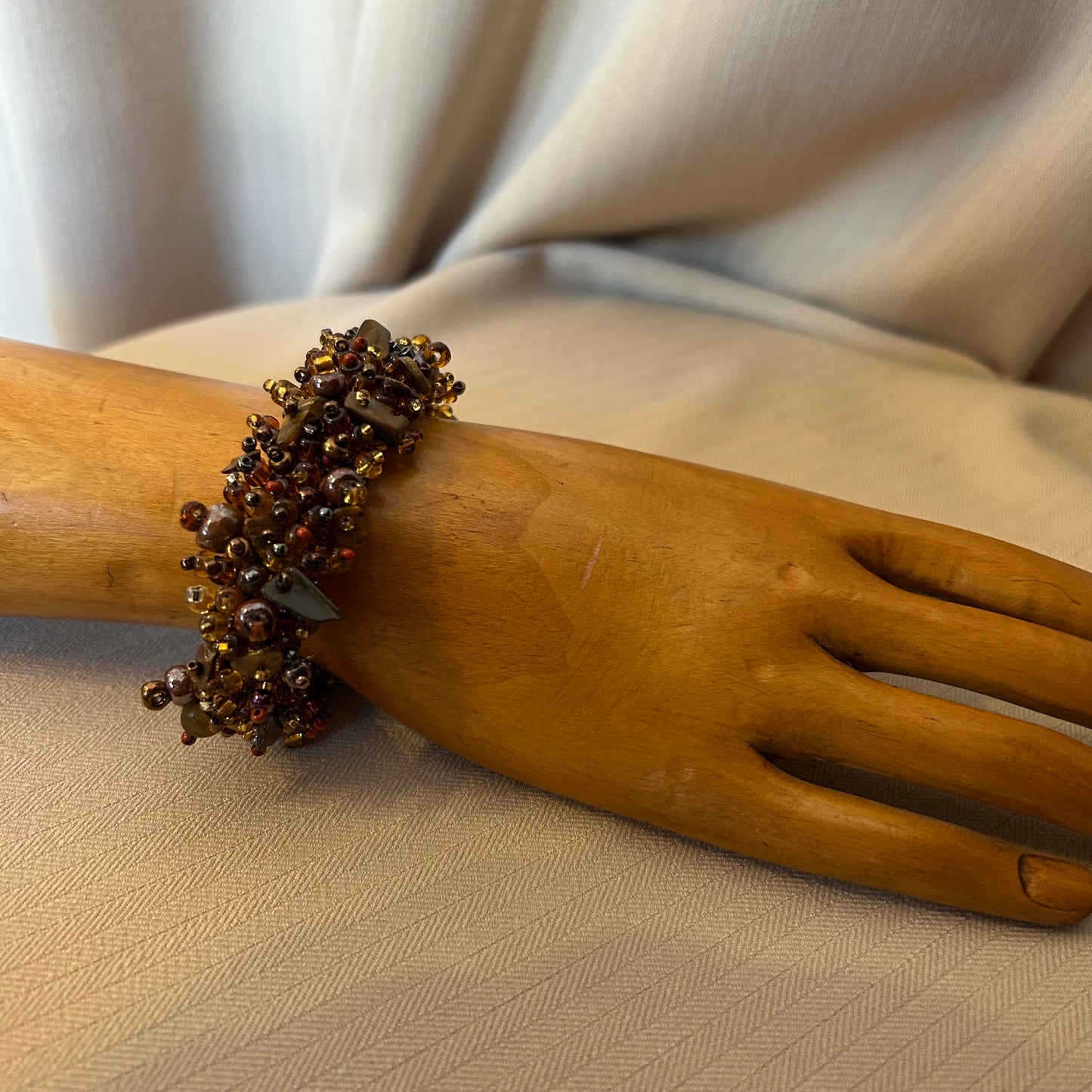 Brown Beaded Bracelet
