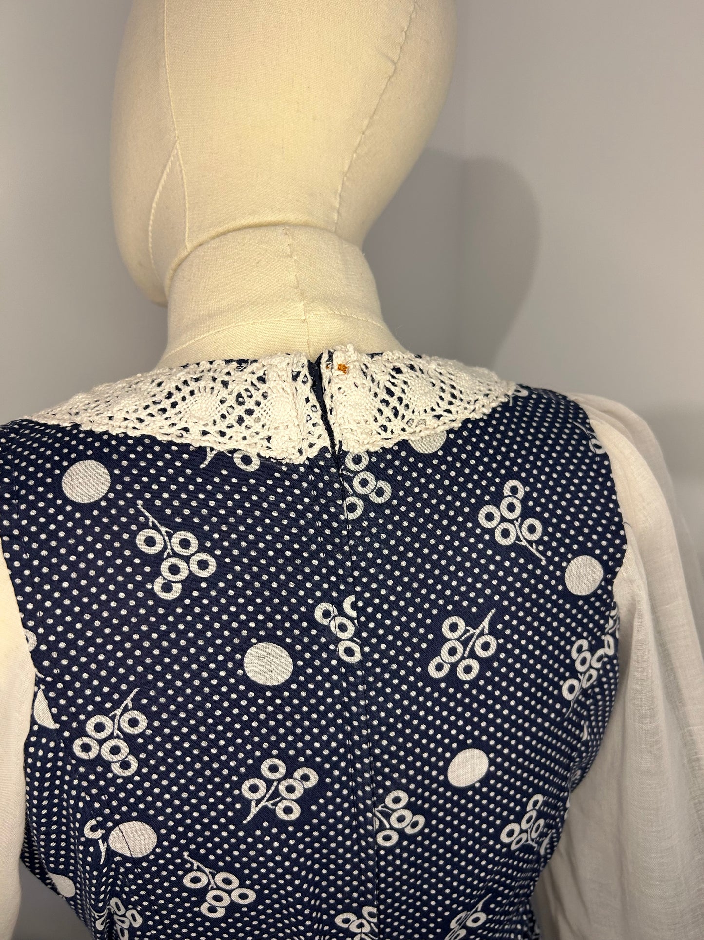 Blue Printed Prairie dress