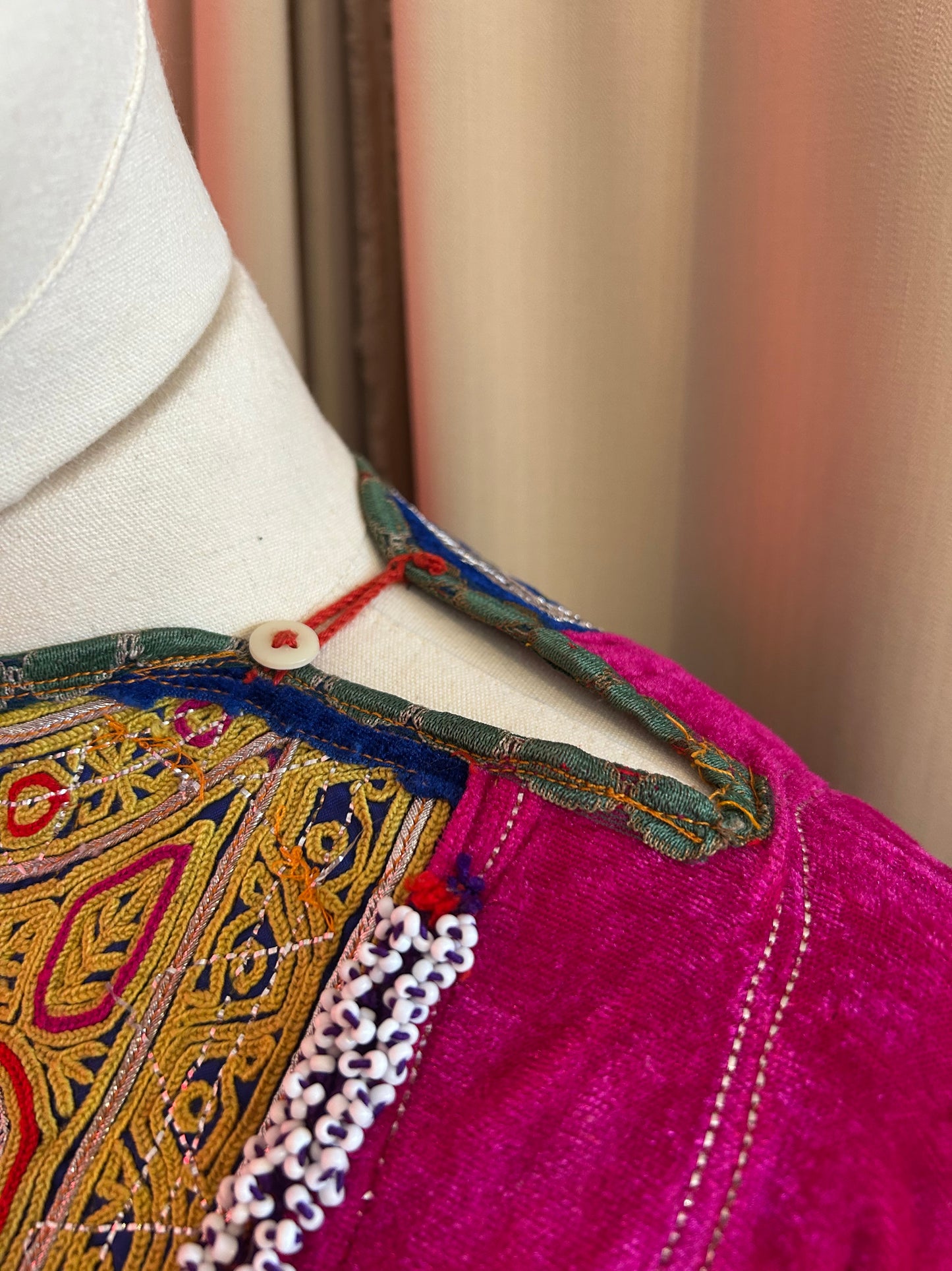 Antique Embroidered Kuchi Dress