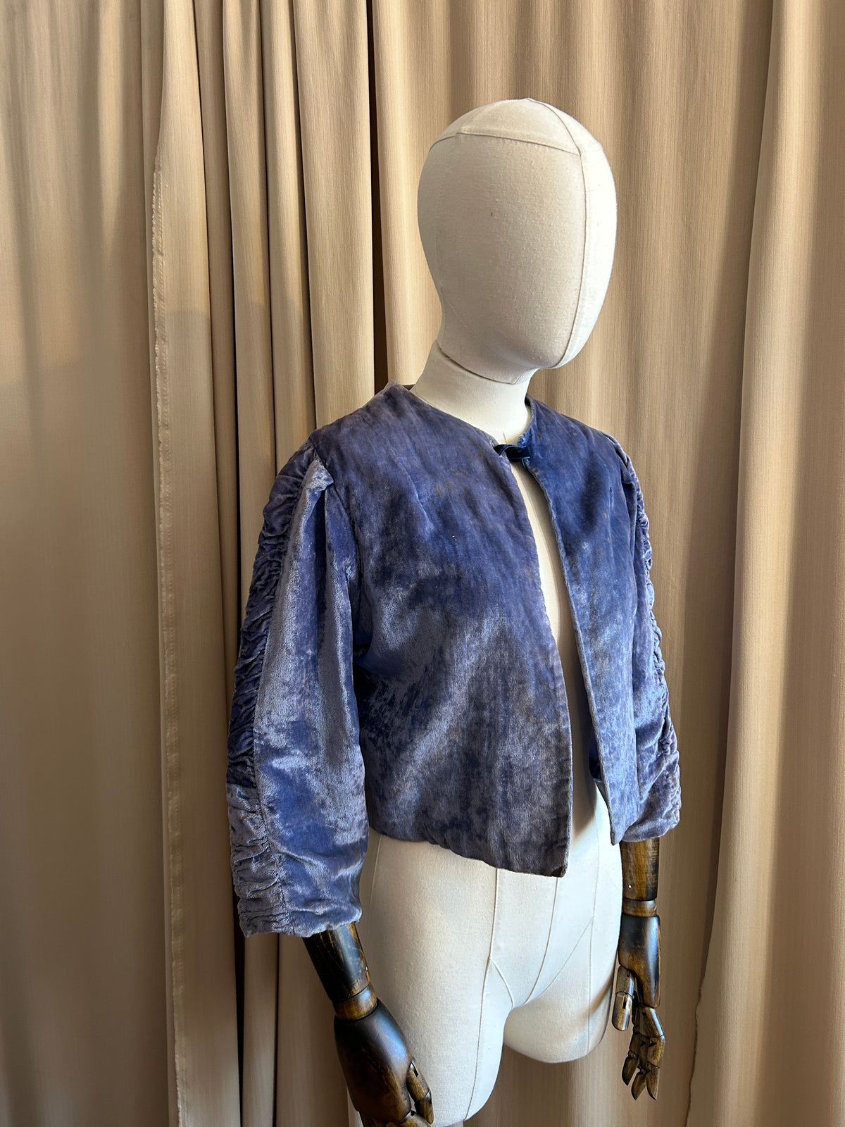 Sky Blue Velvet Jacket