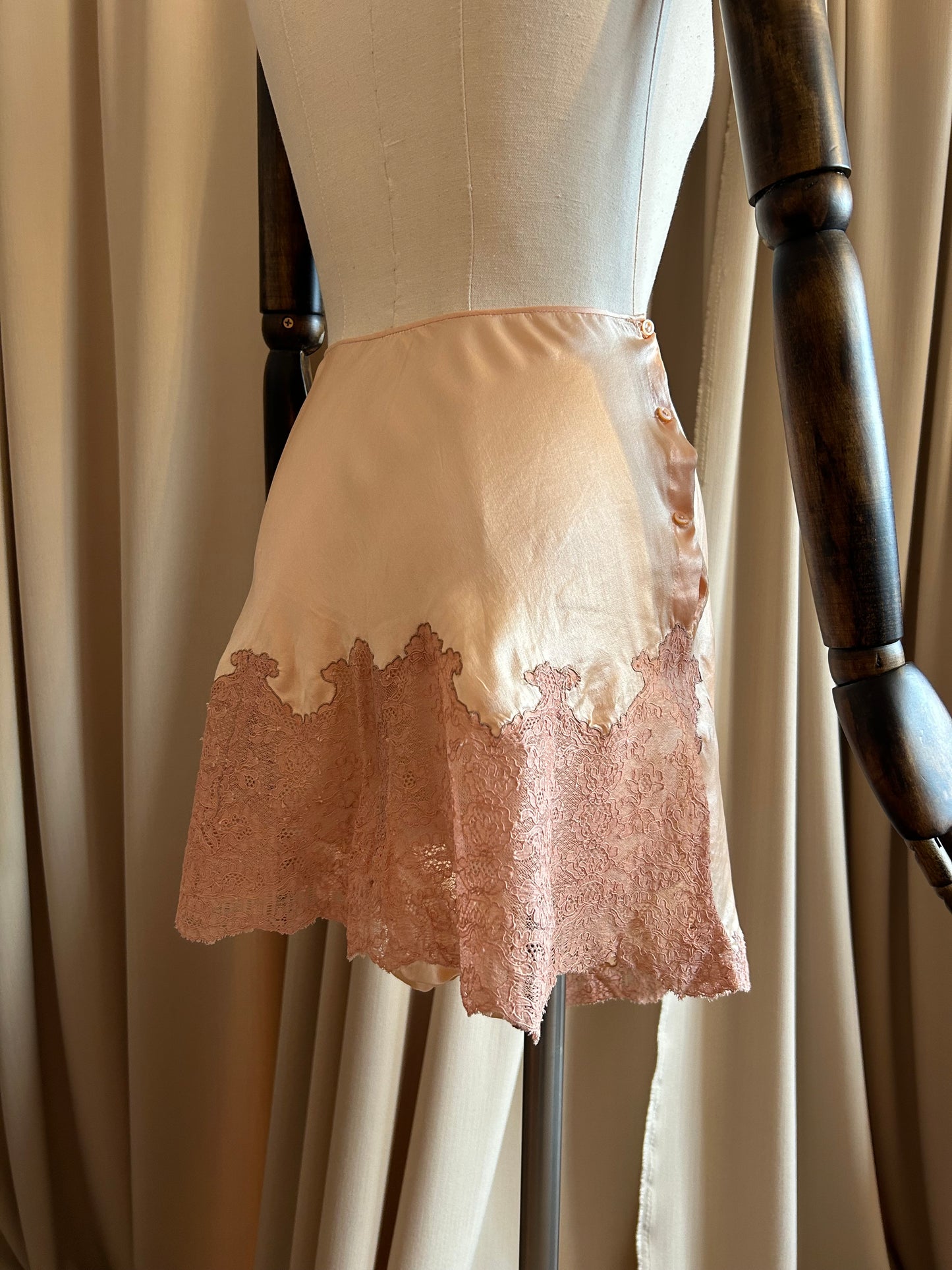 Peach Silk Tap Shorts