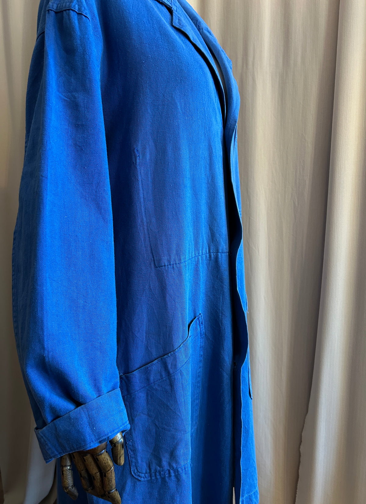 Distressed French Longline Workwear Jacket