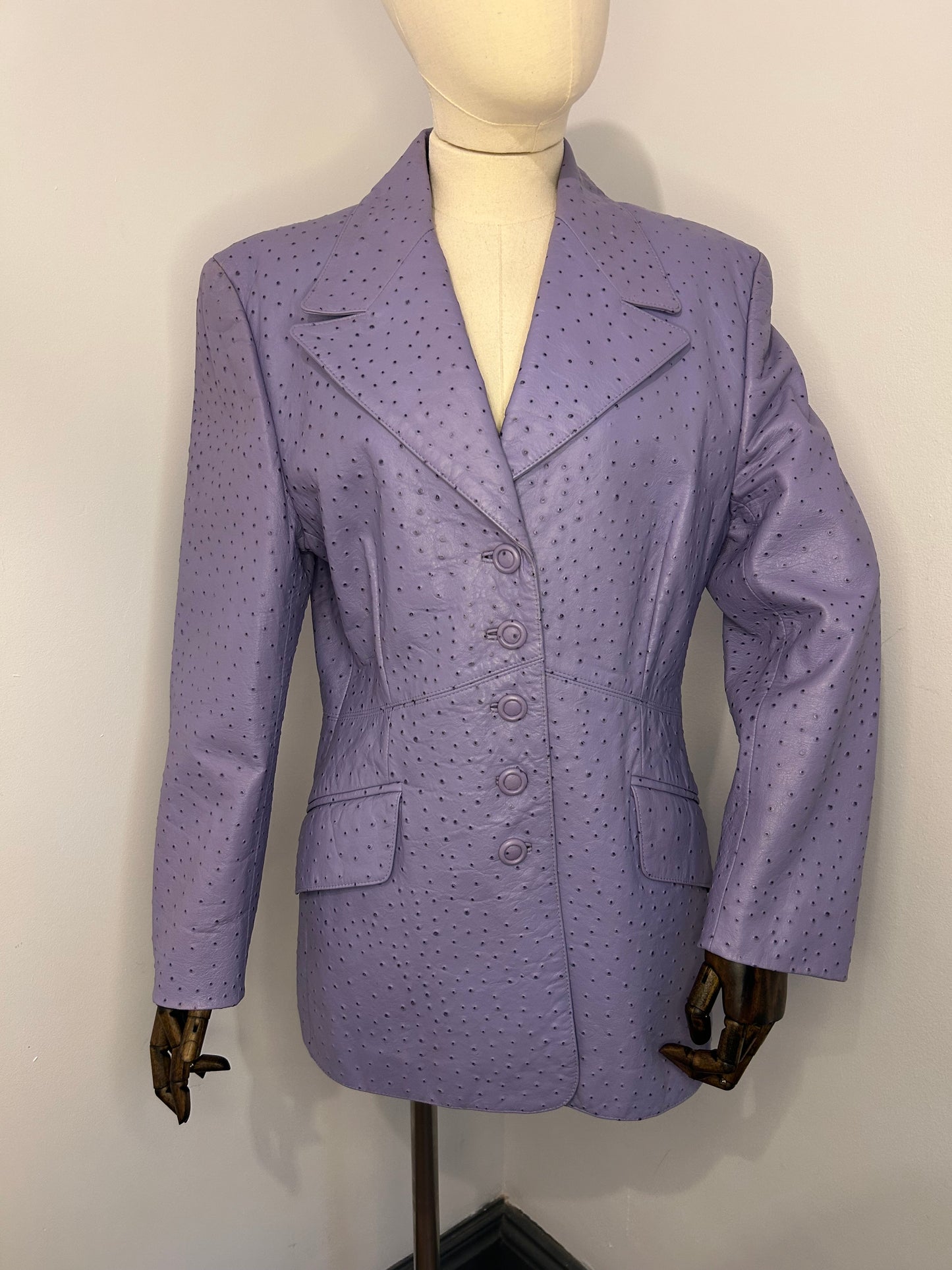 Escada Leather Blazer