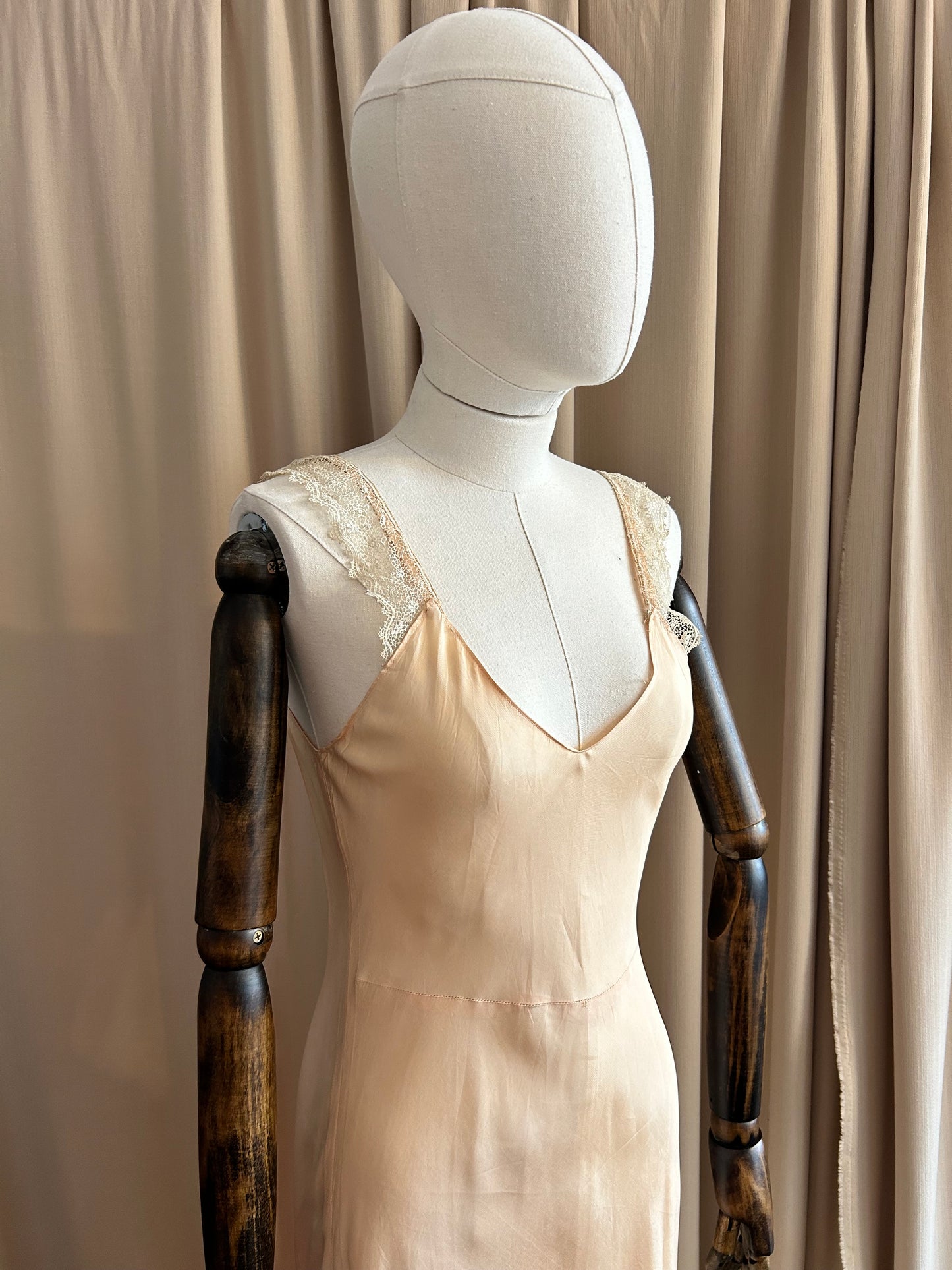 30s Satin Bias Cut Slip