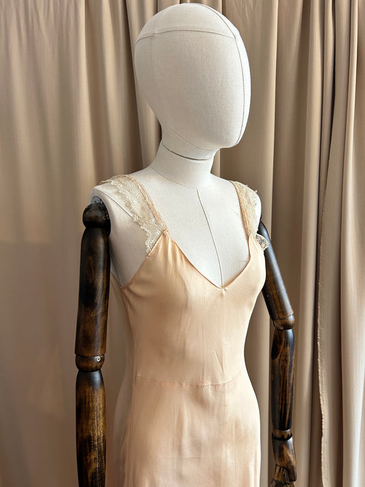 30s Satin Bias Cut Slip